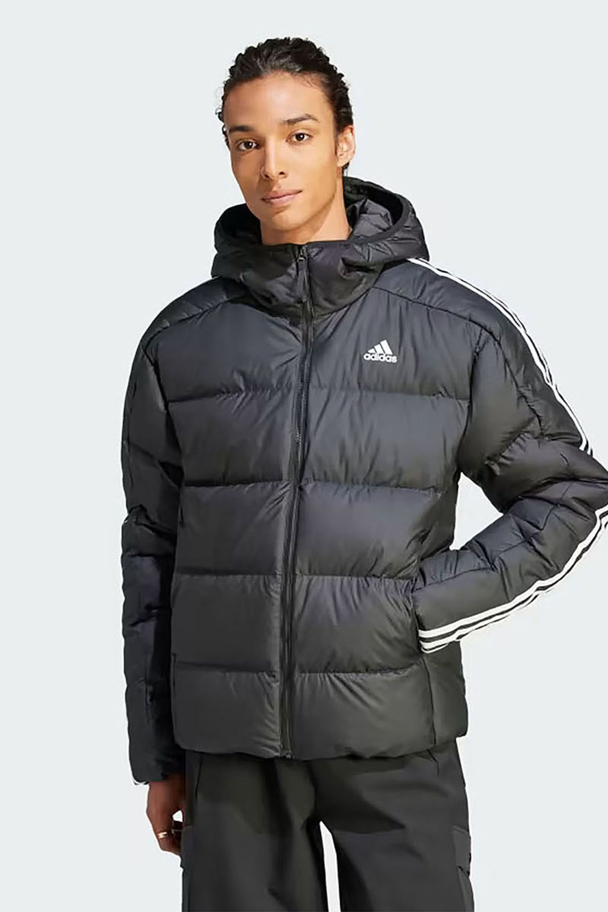 adidas Sports Winterjacket Black Puffer Trendyol