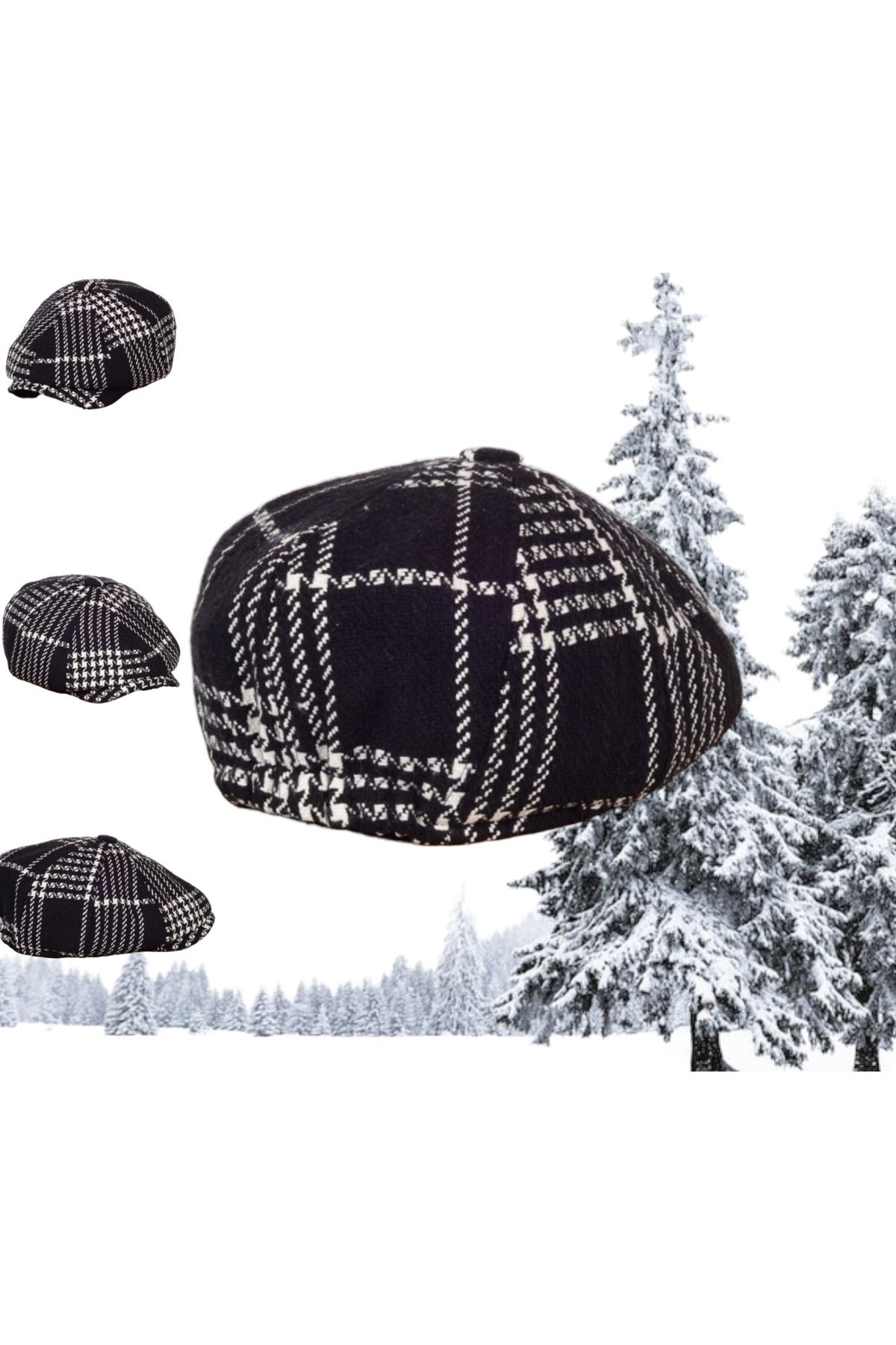 Shopiolog-Patterned David Beckham Model Peaky Blinders Cap Hat 5