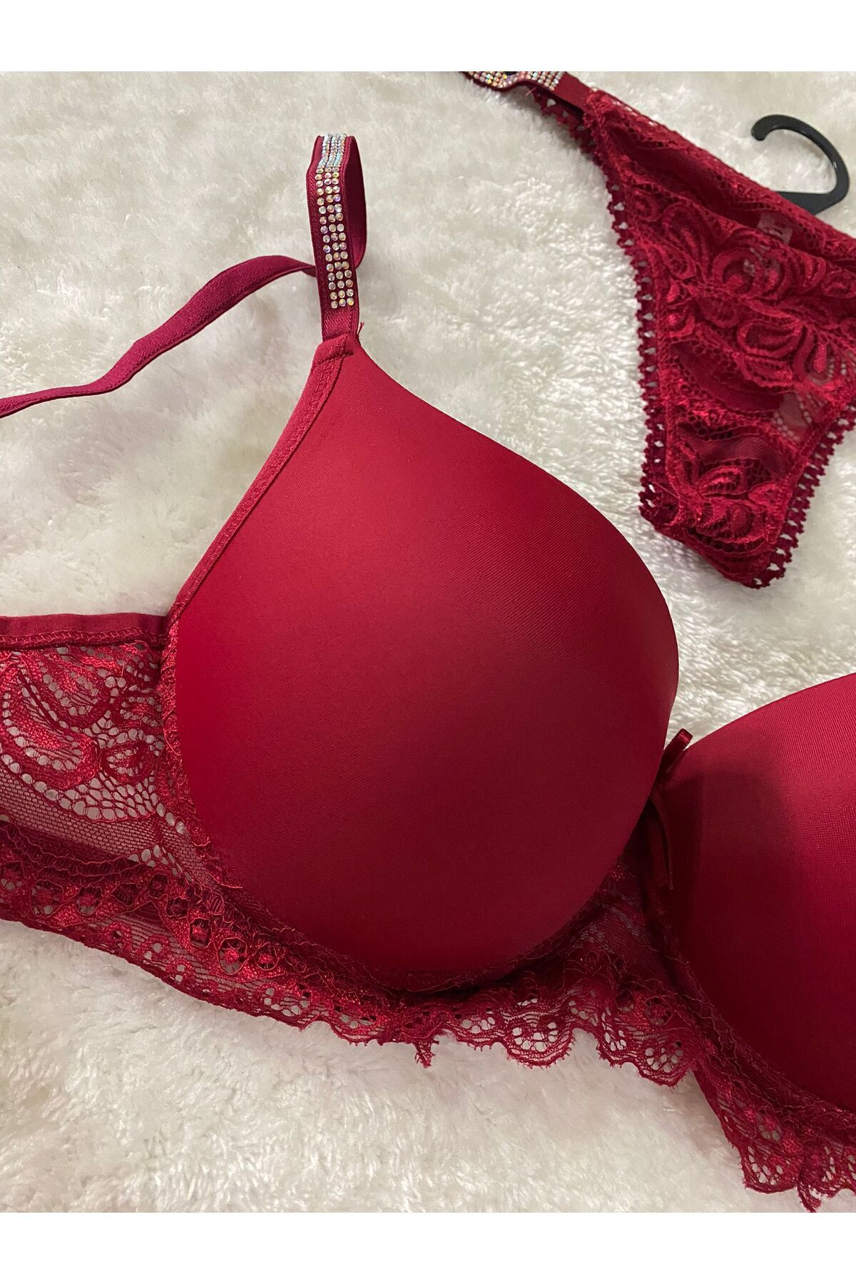 The Night Underwear-مجموعة الملابس الداخلية النسائية من The Nigt Underwear، مجموعة ملابس داخلية نسائية من الدانتيل المرصع بالأحجار، مجموعة رافعة للأعلى 3