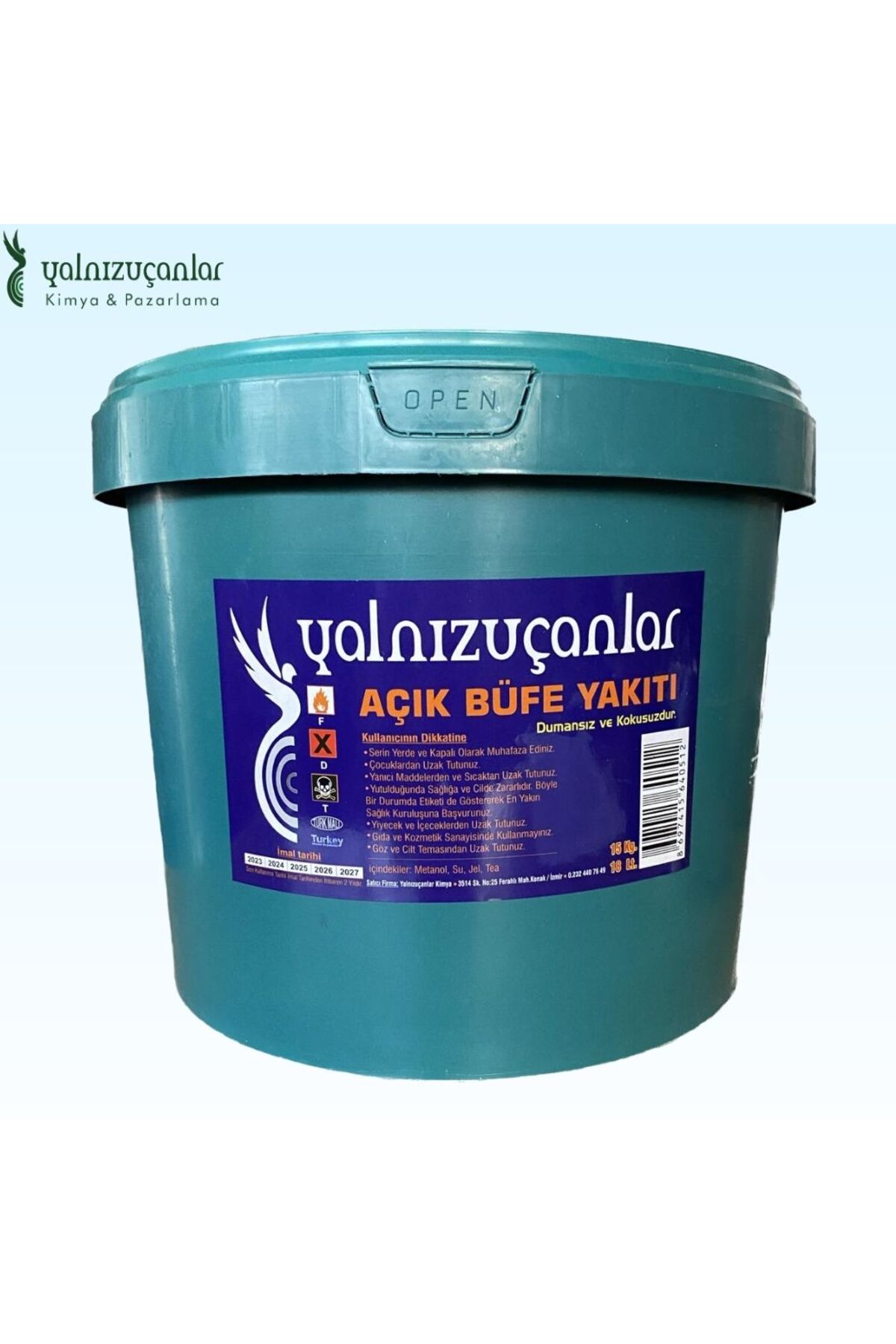 Mangal Yak Jel Yalnızuçanlar 12 LT Açık Büfe Yakıtı