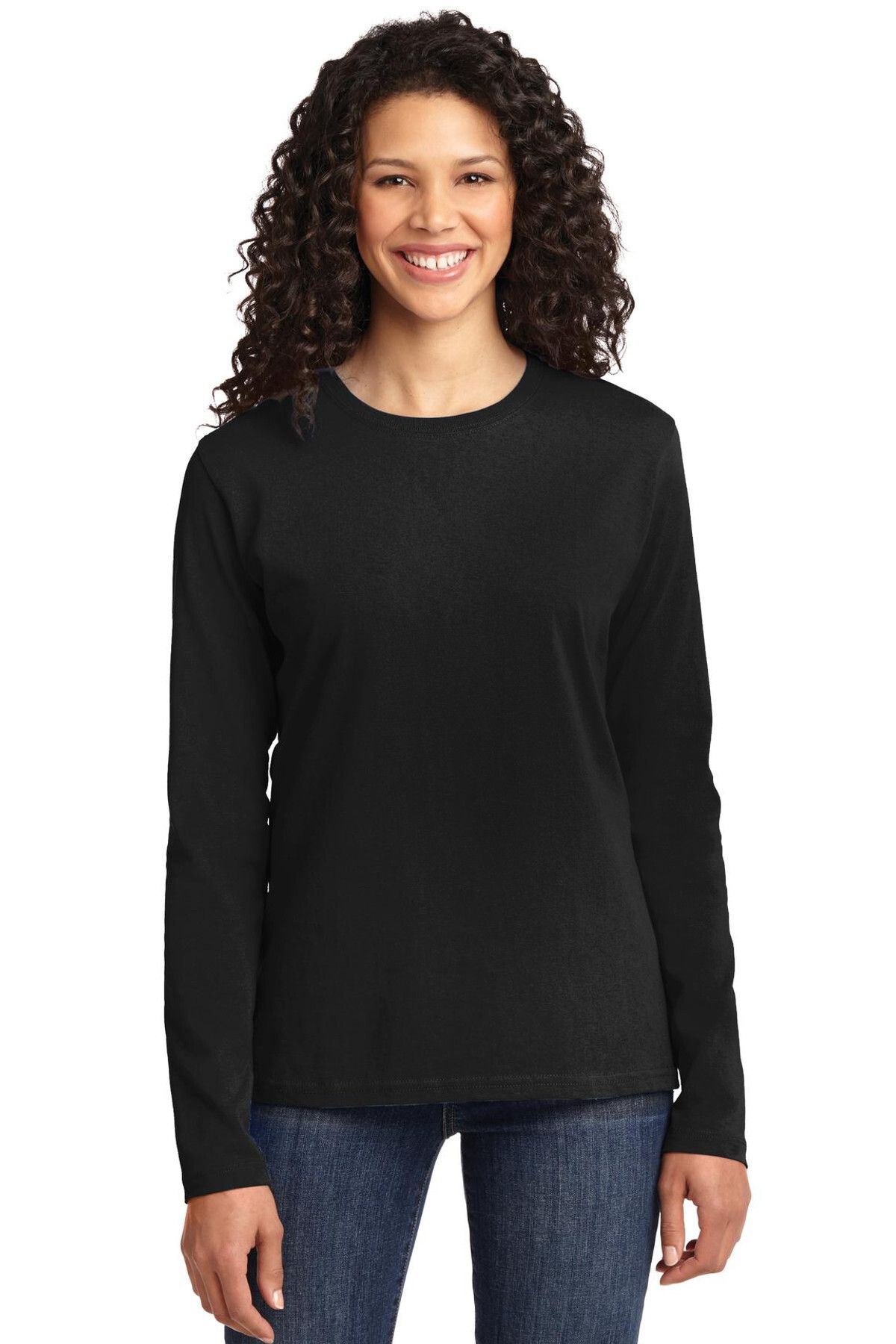 ROCKANDROLL-Plain Black Long Sleeve Women's T-shirt Eco Pack of 2 2