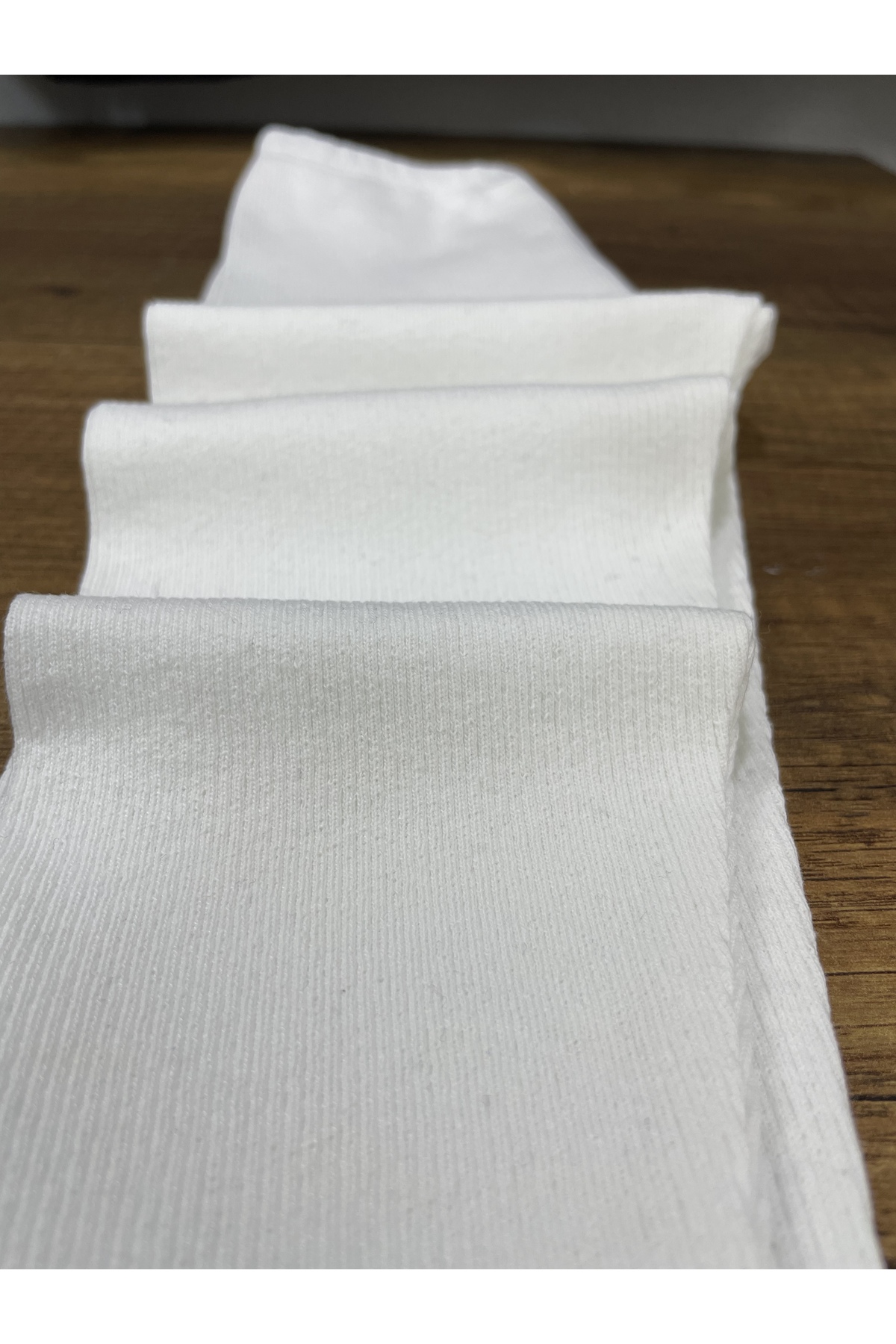 Berat moda Esnek Fitilli Kumaş Beyaz Erkek - Kız Çocuk Tayt fotoğrafı 2 (önizleme)