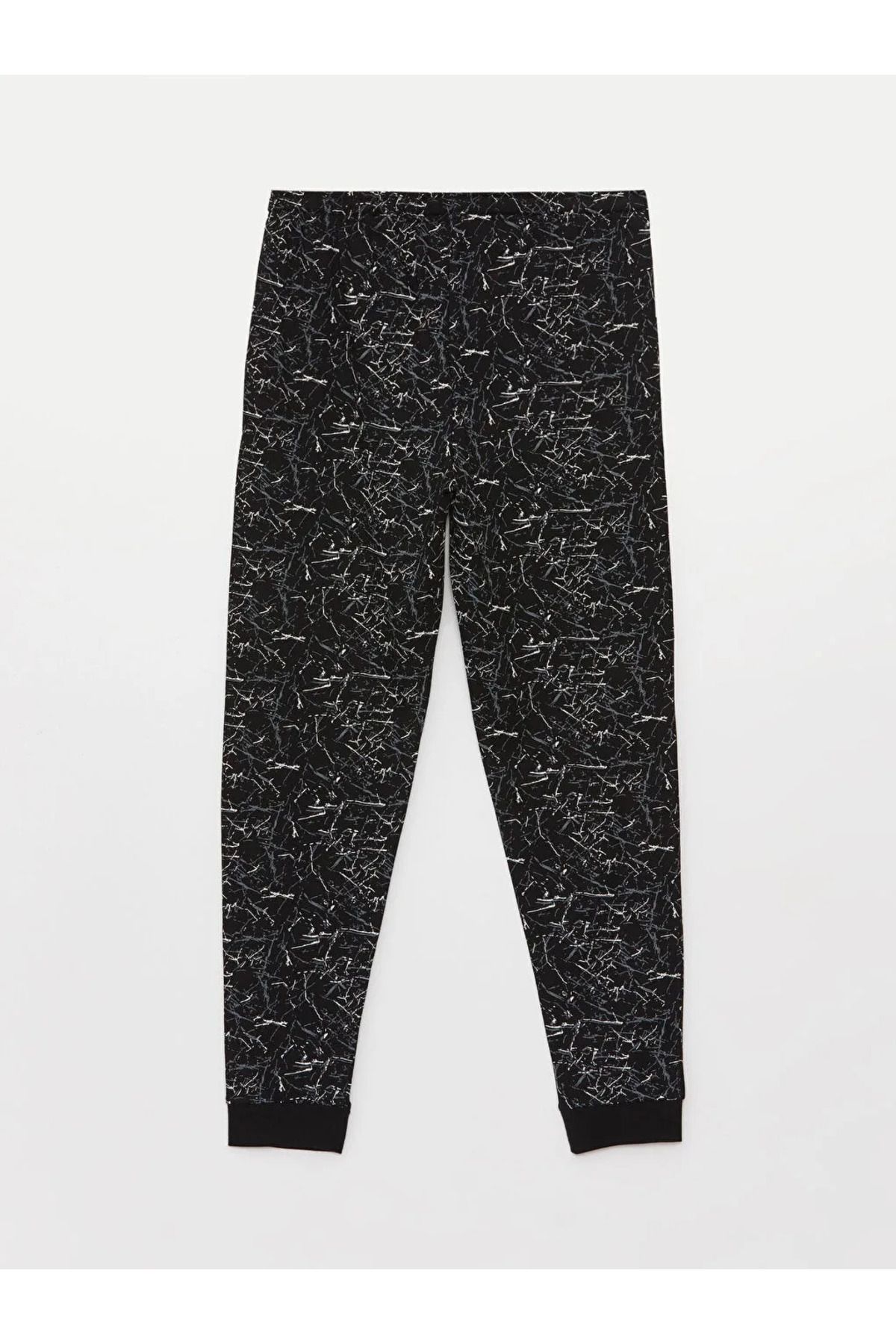ست پیژامه مشکی مردانه لباس خواب LCW DREAM Slim Fit LC Waikiki