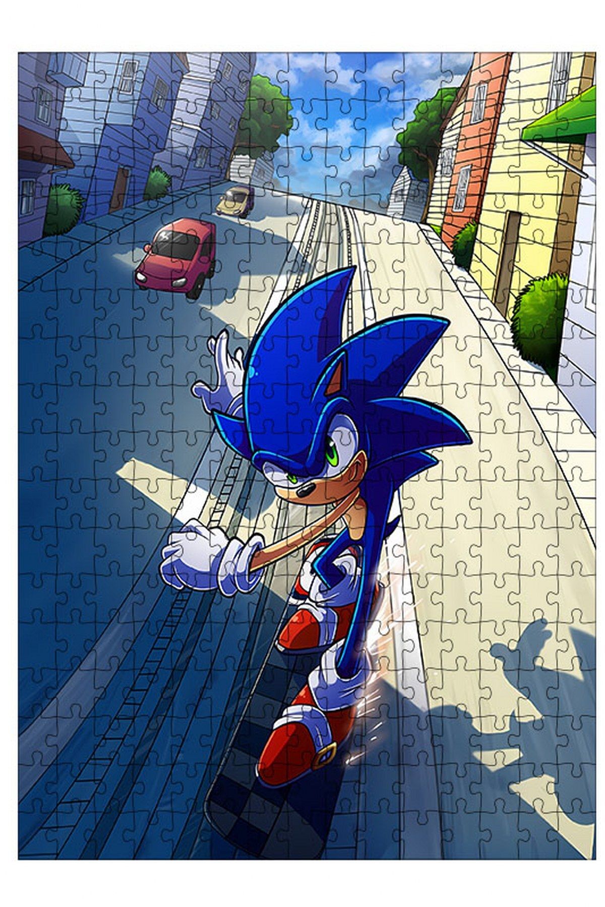 ekart Wooden MDF Puzzle Jigsaw Sonic the Hedgehog 50 Pieces 35*50 cm