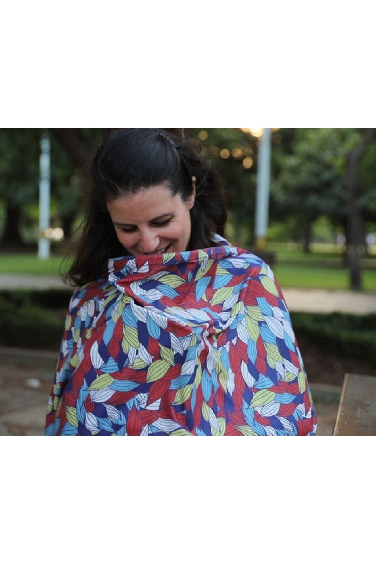 mycey Desenli Emzirme Önlüğü Springer fotoğrafı 2 (önizleme)