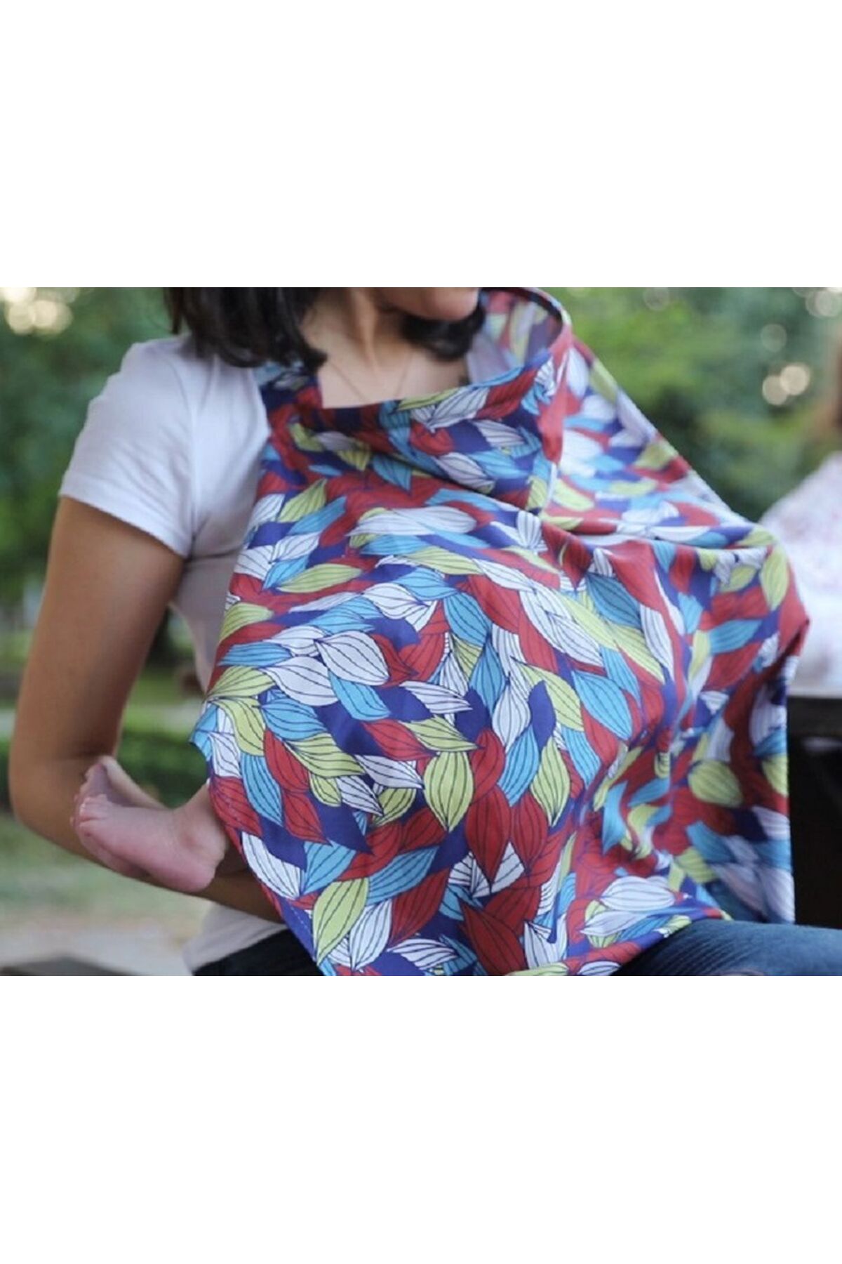 mycey Desenli Emzirme Önlüğü Springer fotoğrafı 3 (önizleme)