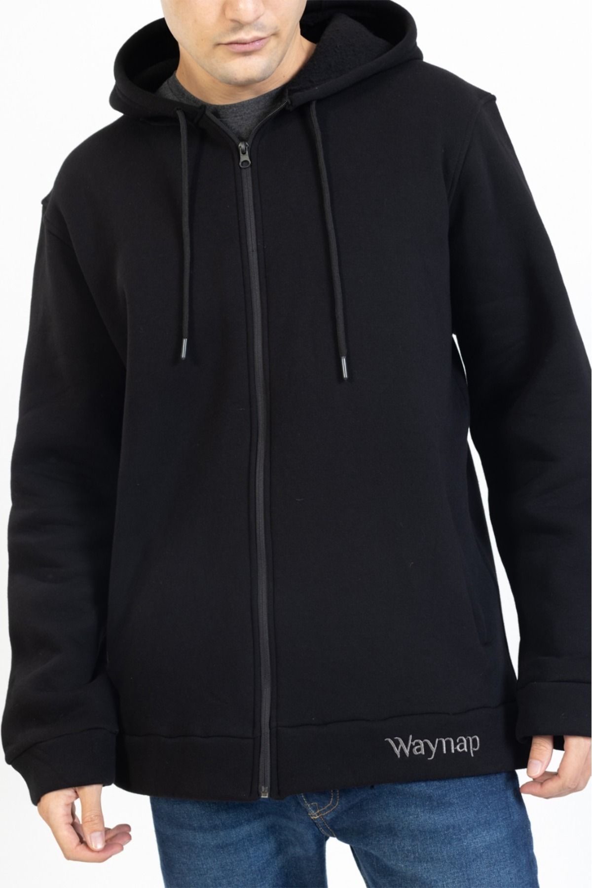 SuFd E Ticaret-3 thread Thick Full Zipper SweatCoat with Rasterized Inside 2