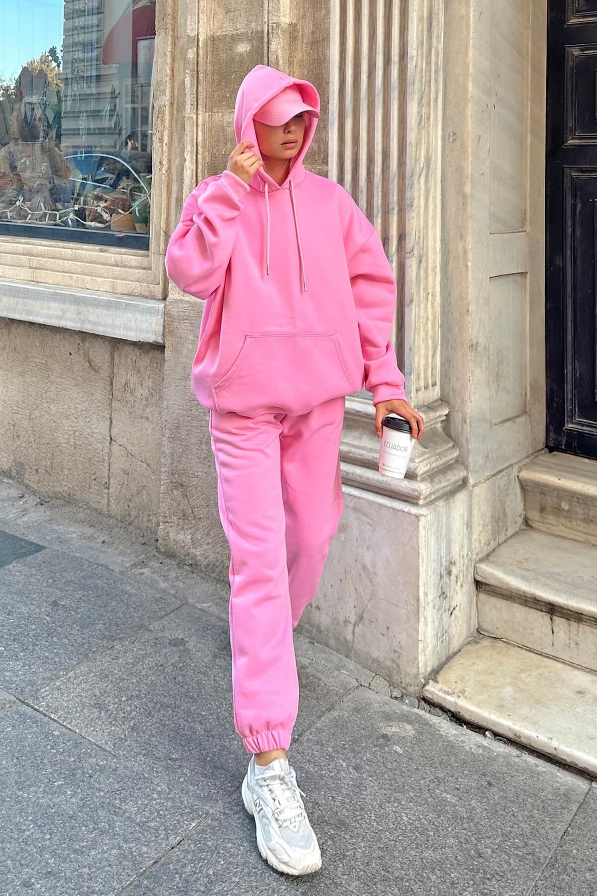 Pink jogging shop suits for women