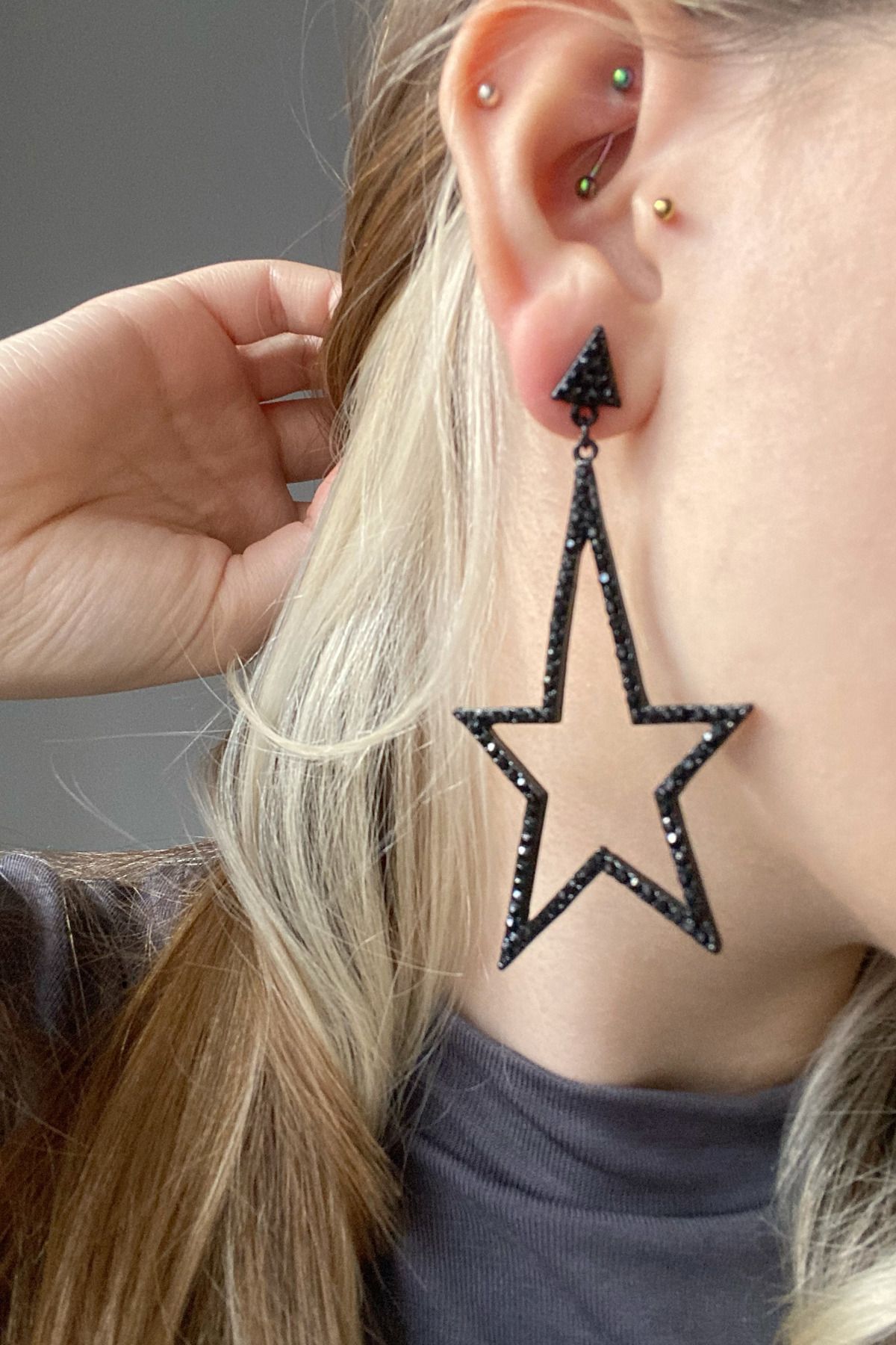 Big star outlet earrings