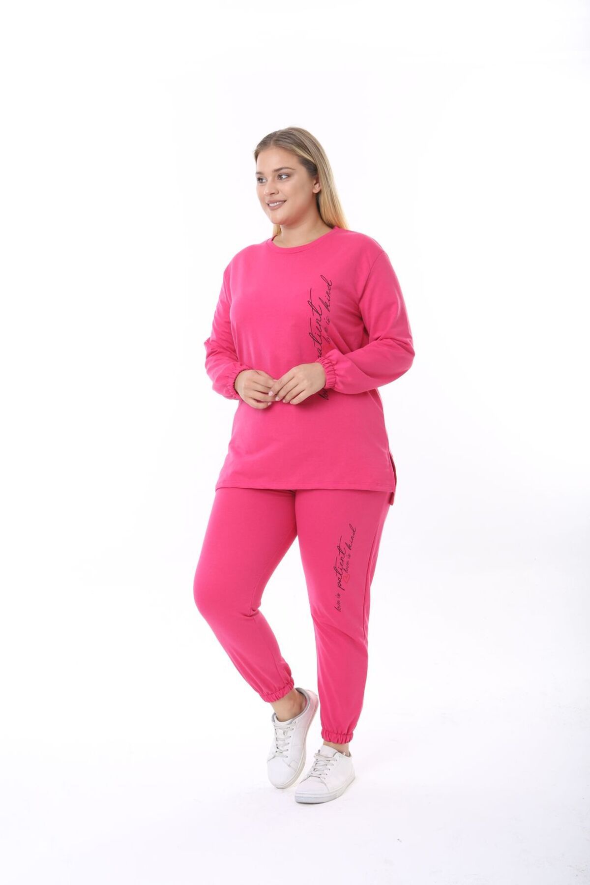 Plus size love pink jogging suit best sale