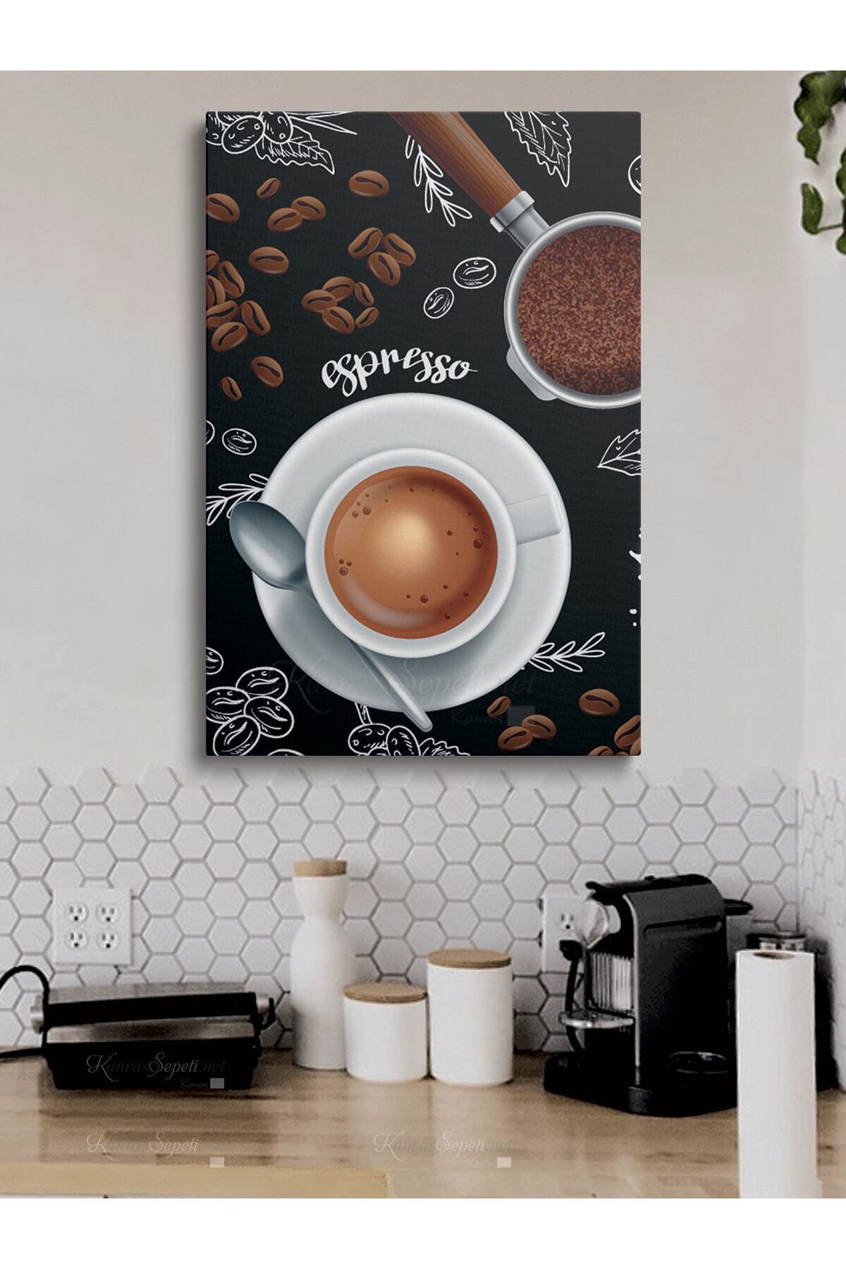 Cafe Caffe Cafeler Kahve Büfe Büfeler Için Abstract Trend Dekoratif Kanvas Canvas Tablo Tablol