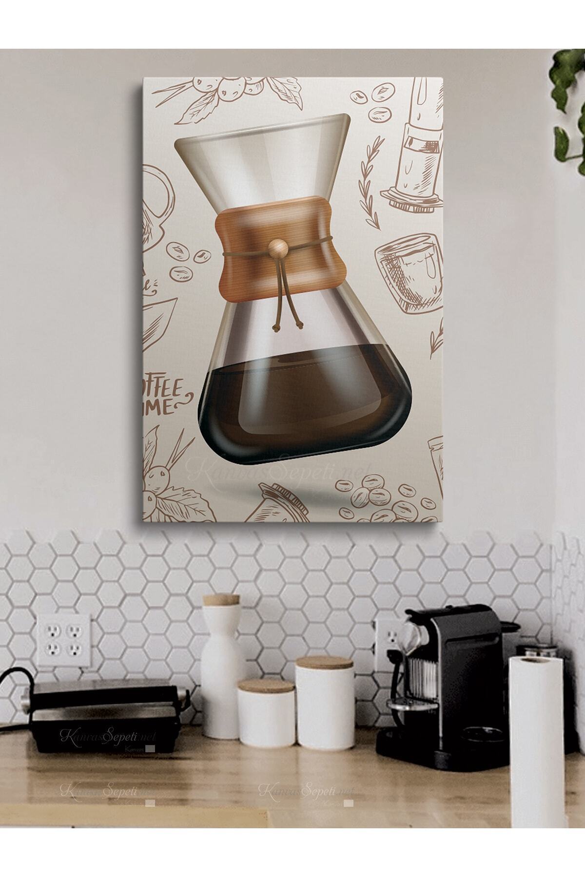 Cafe Caffe Cafeler Kahve Büfe Büfeler Için Abstract Trend Dekoratif Kanvas Canvas Tablo Tablol