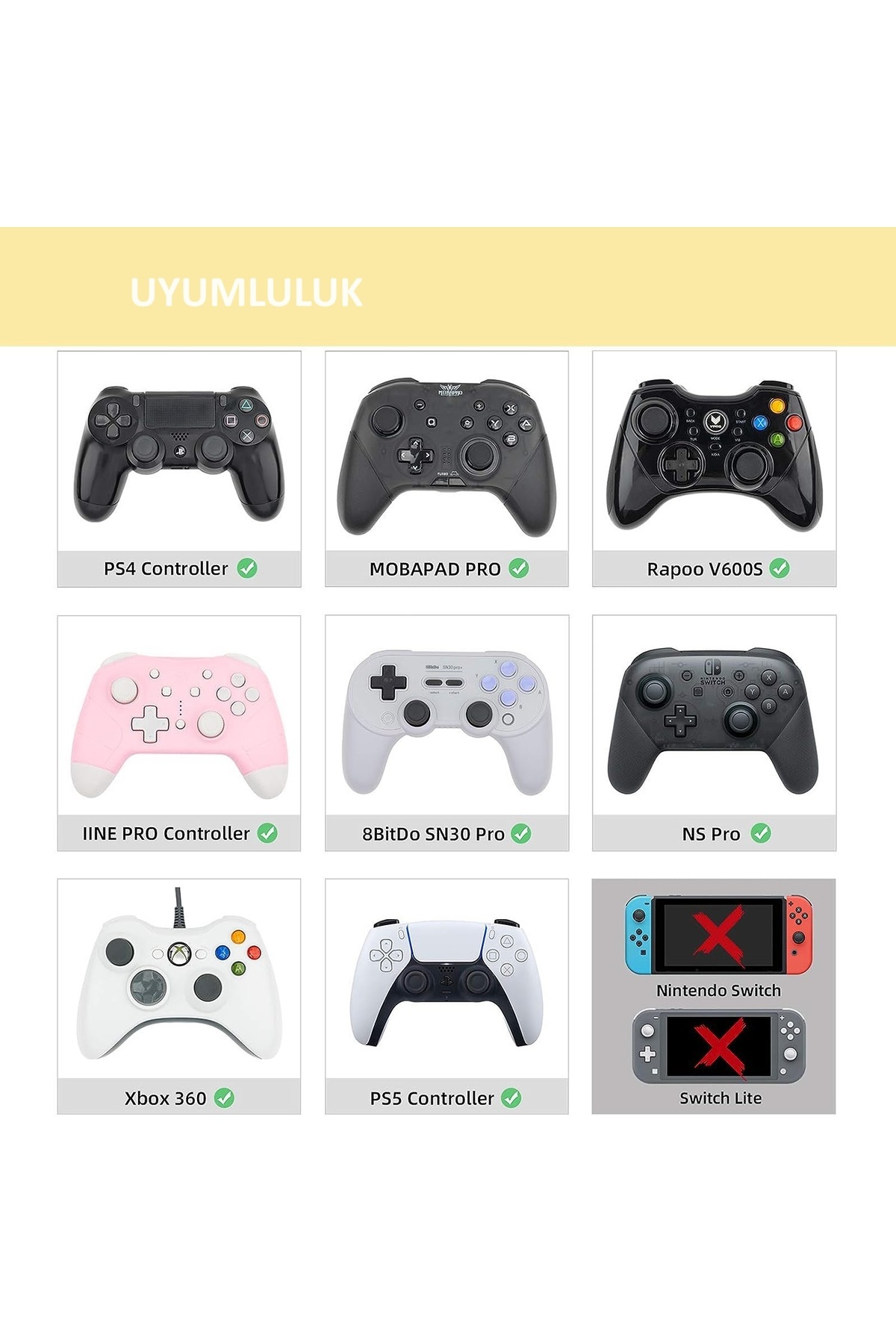 Ps5-Ps4-Ps3-Xbox 360-Xbox One-One X-One S-Series X-Series S Uyumlu Analog Koruyucu Silikon Pad 3