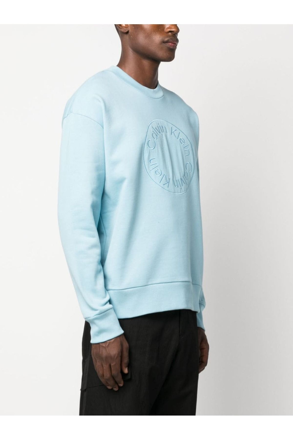 Light blue calvin klein sweatshirt new arrivals