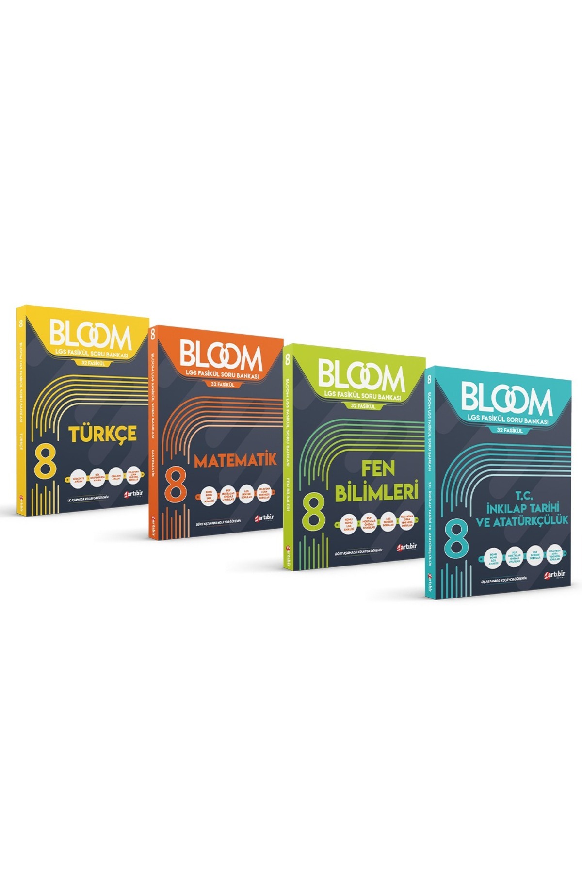 Artıbir Yayınları 8 Sınıf 4'lü BLOOM TÜM DERSLER SET 32 Fasikül