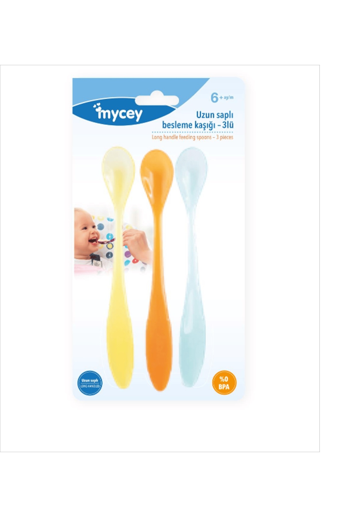 Wee Baby Beslenme Seti Mavi (3'lü Kaşık + Saklama Kutusu) fotoğrafı 3 (önizleme)