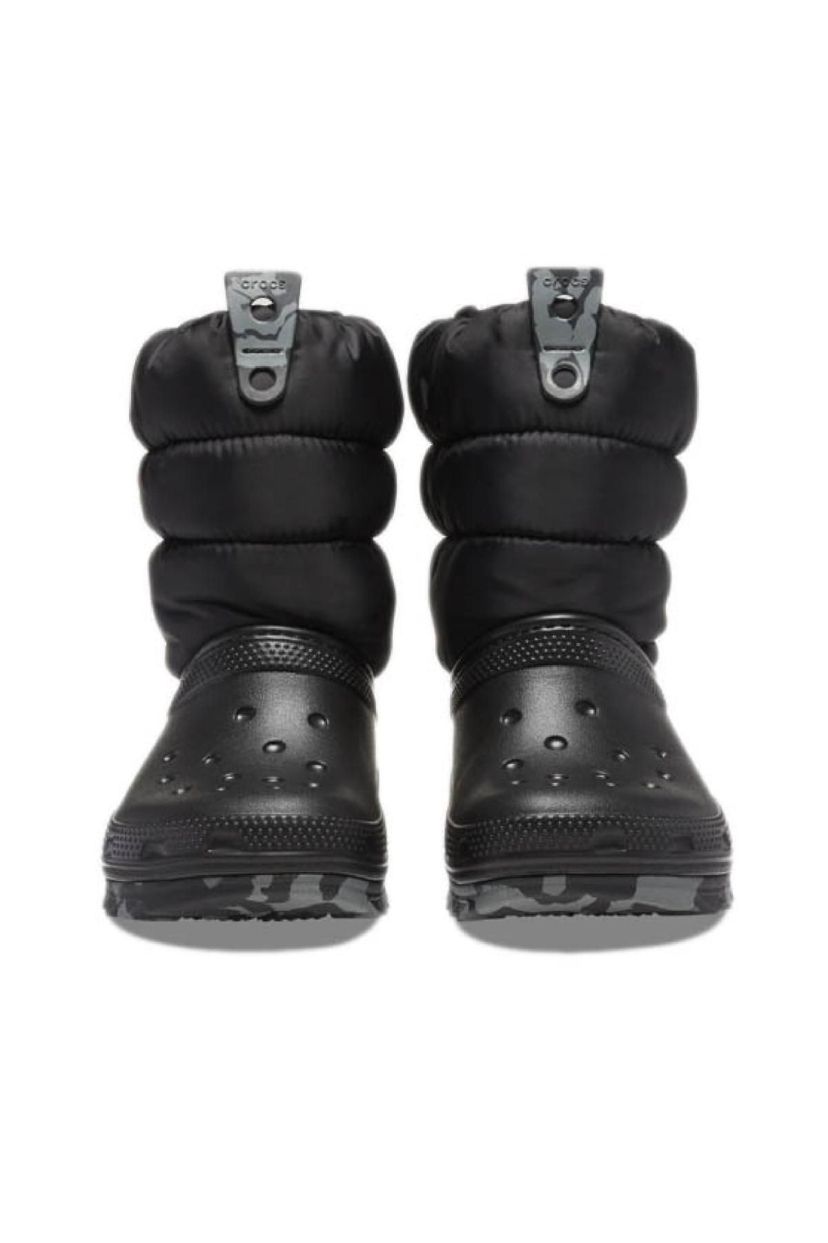 Crocs 207683 Classic Neo Puff Boot T Siyah Cocuk Bot Cocuk Ayakkab