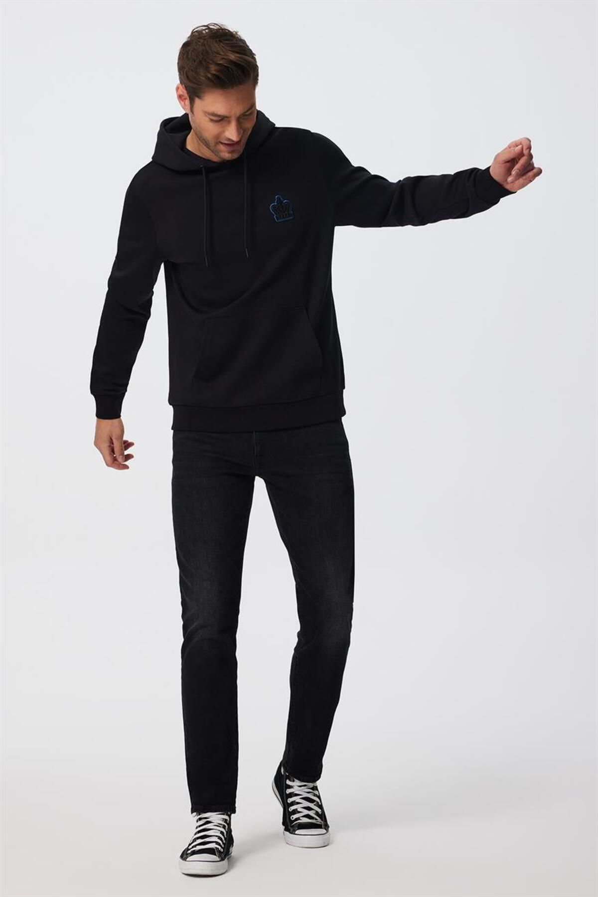 سویشرت مشکی مردانه سیاه پوست اورجینال Lee Cooper