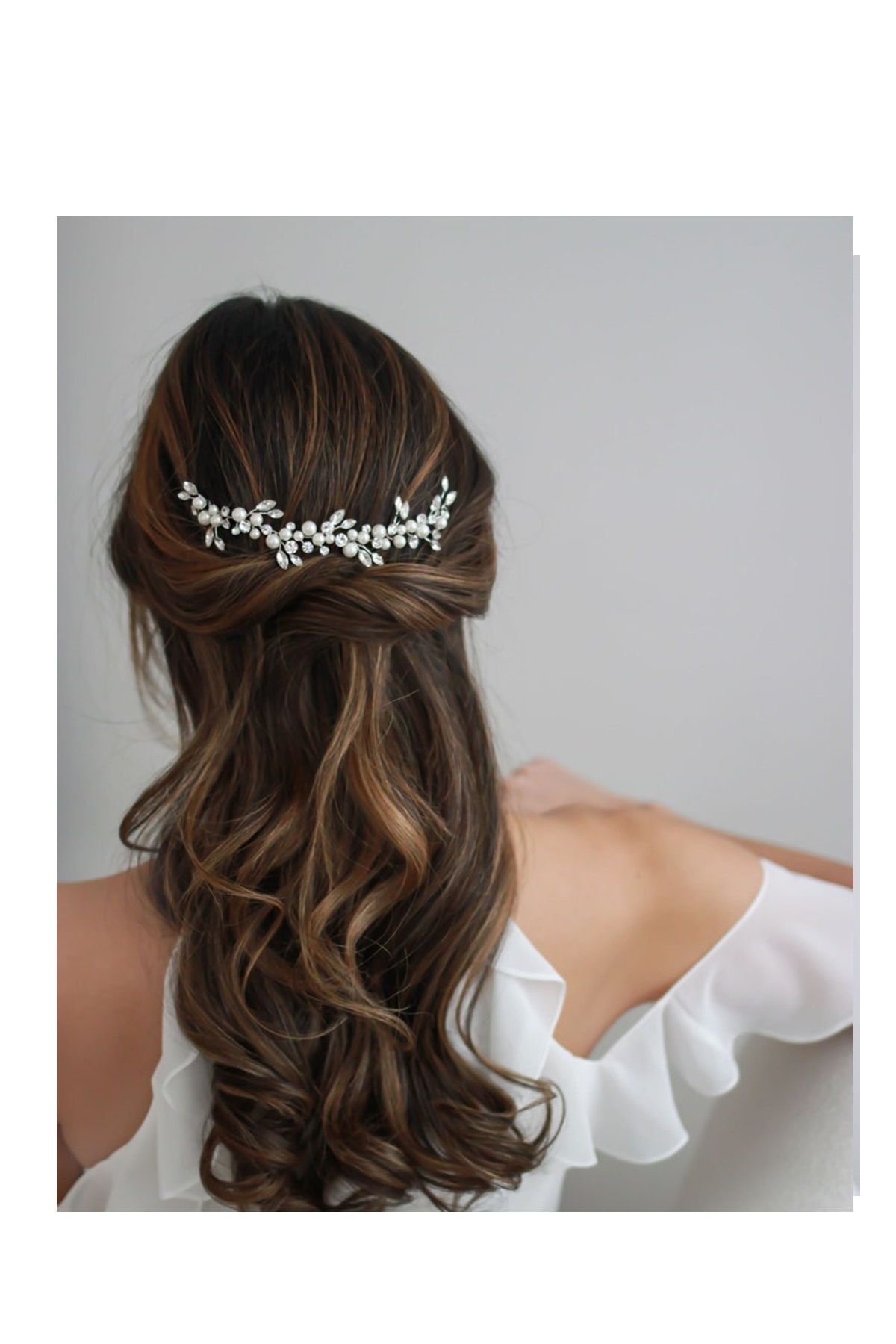 bbays new trend Handmade MIRROR STONE bridal crown bridal hair