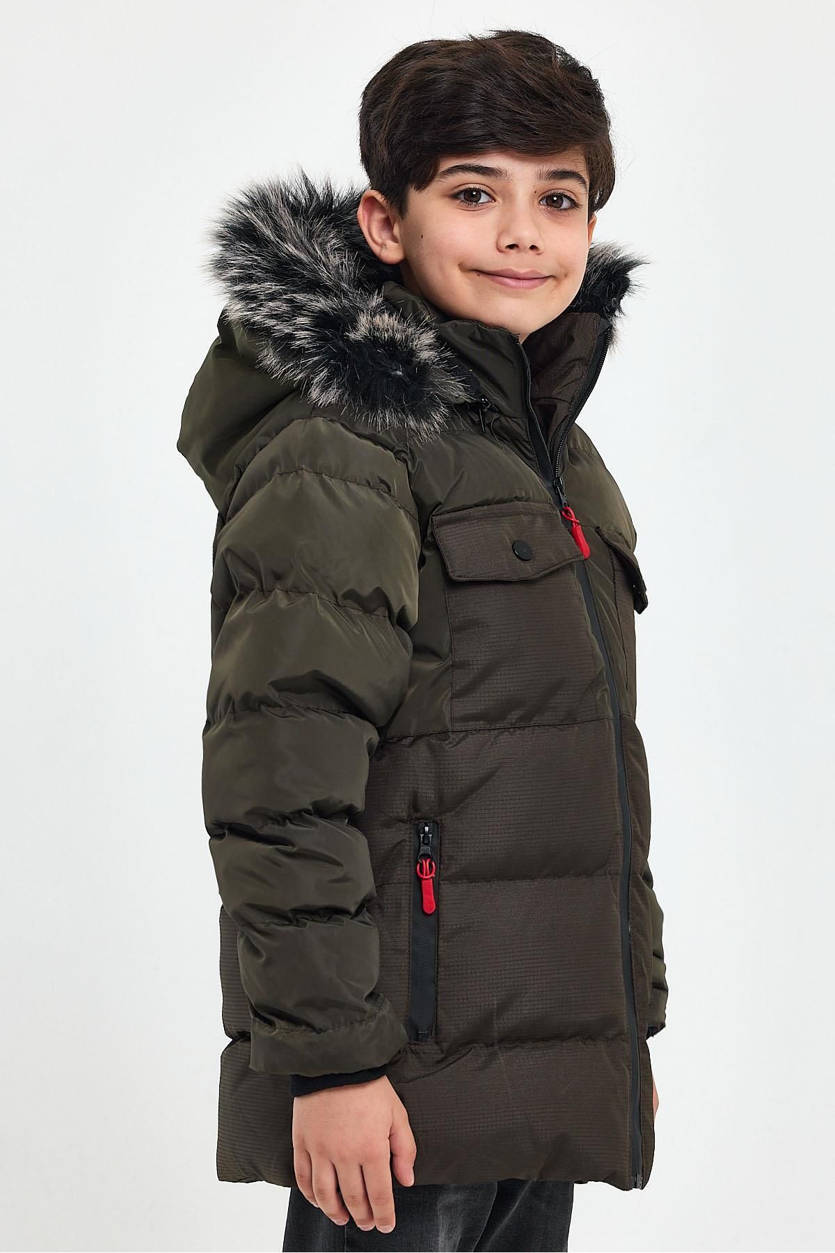 Boys hot sale lined coat