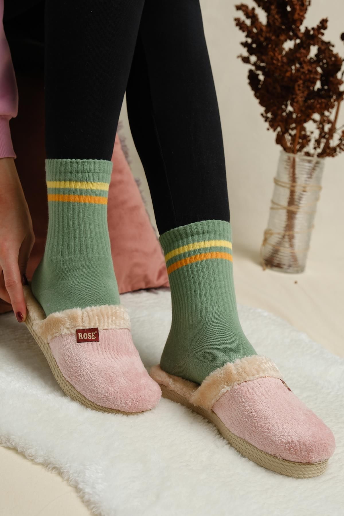 House wearing outlet slippers