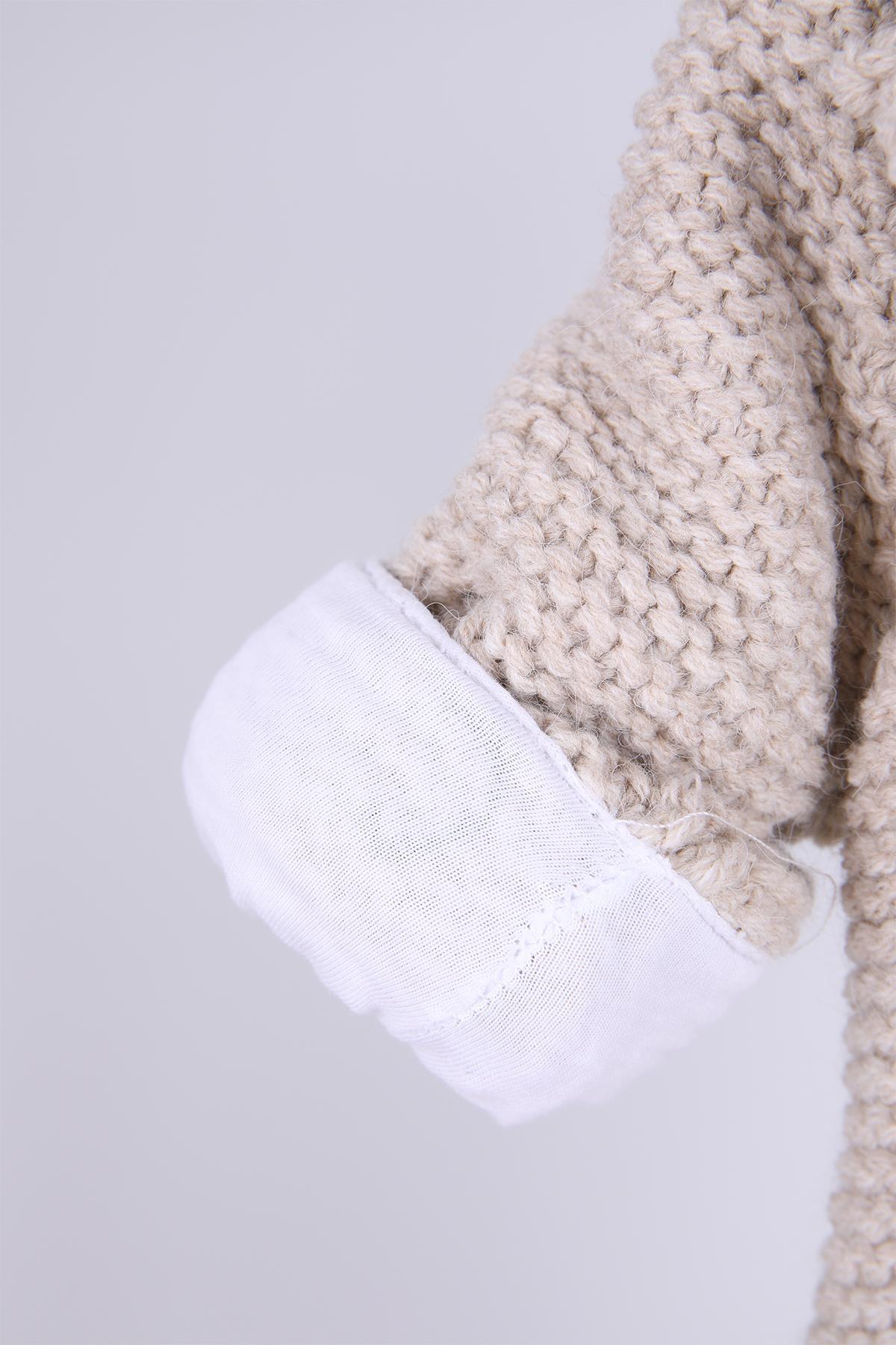 Babyhola %100 Kalın Triko İçi Velsoft Tulum Kız Erkek Bebek Çocuk Ponpon Kapüşonlu Kışlık Dış Tulum fotoğrafı 5 (önizleme)