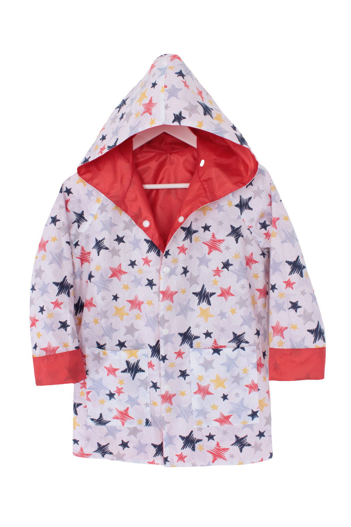 MoMMoKids Ayıcık Baskılı Kırmızı Yağmurluk fotoğrafı 2 (önizleme)