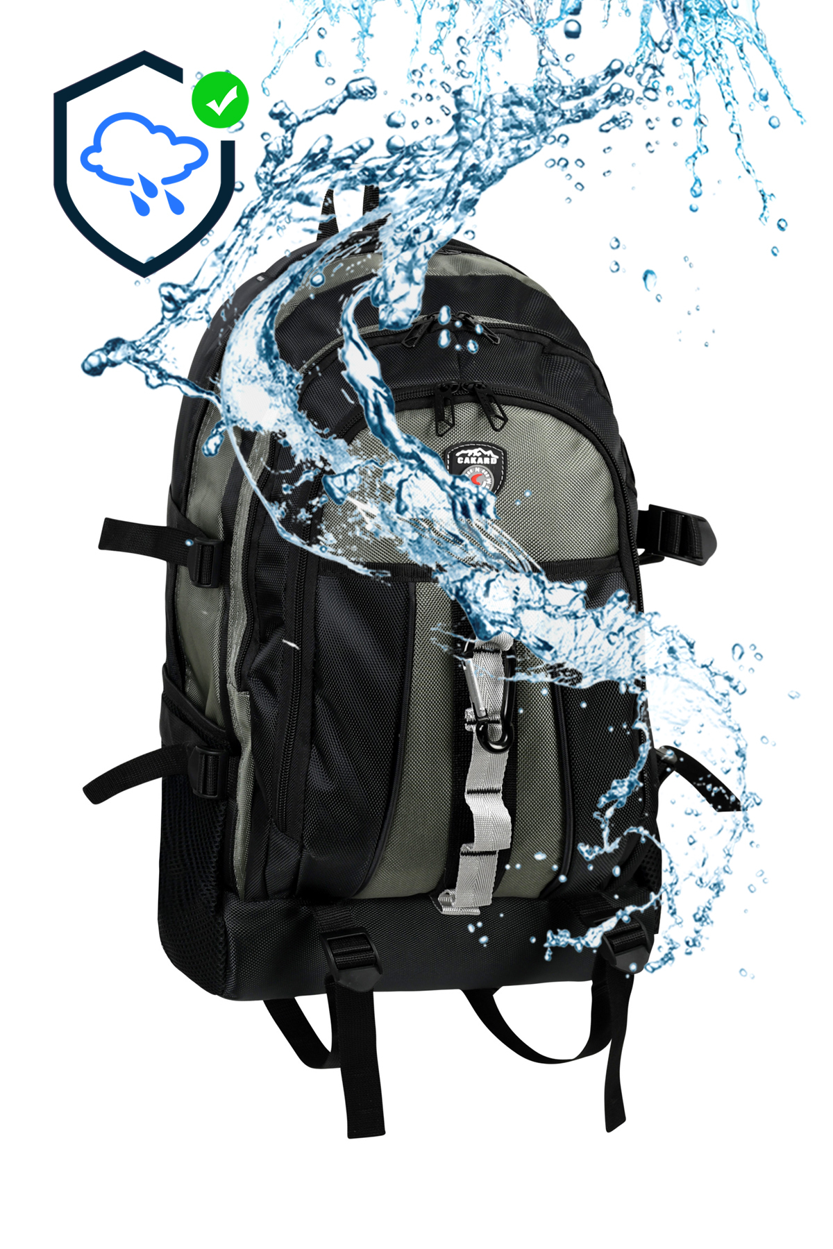 کوله پشتی زنانه خاکستری CAKARD | 906 اورجینال - تصویر 8