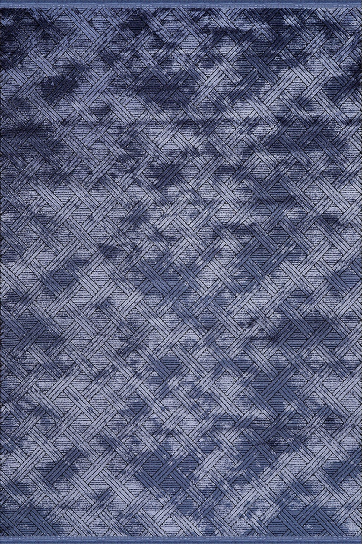 VERTU 8117L ACRYLIC MACHINE RUG IN NAVY BLUE