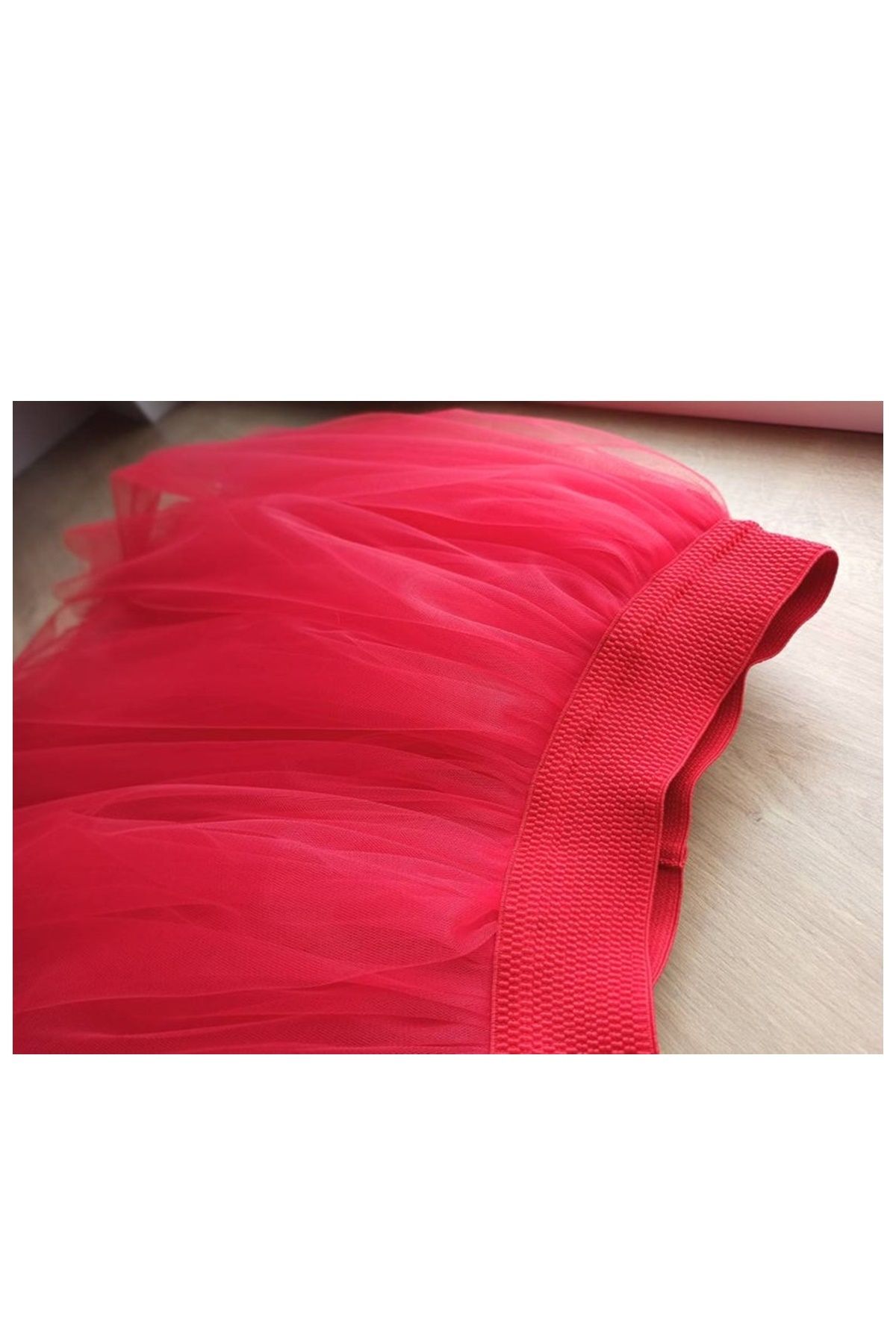 bba new trend-Girl's Red Skirt, School Skirt, Children's Day Skirt, 23 April Skirt 3