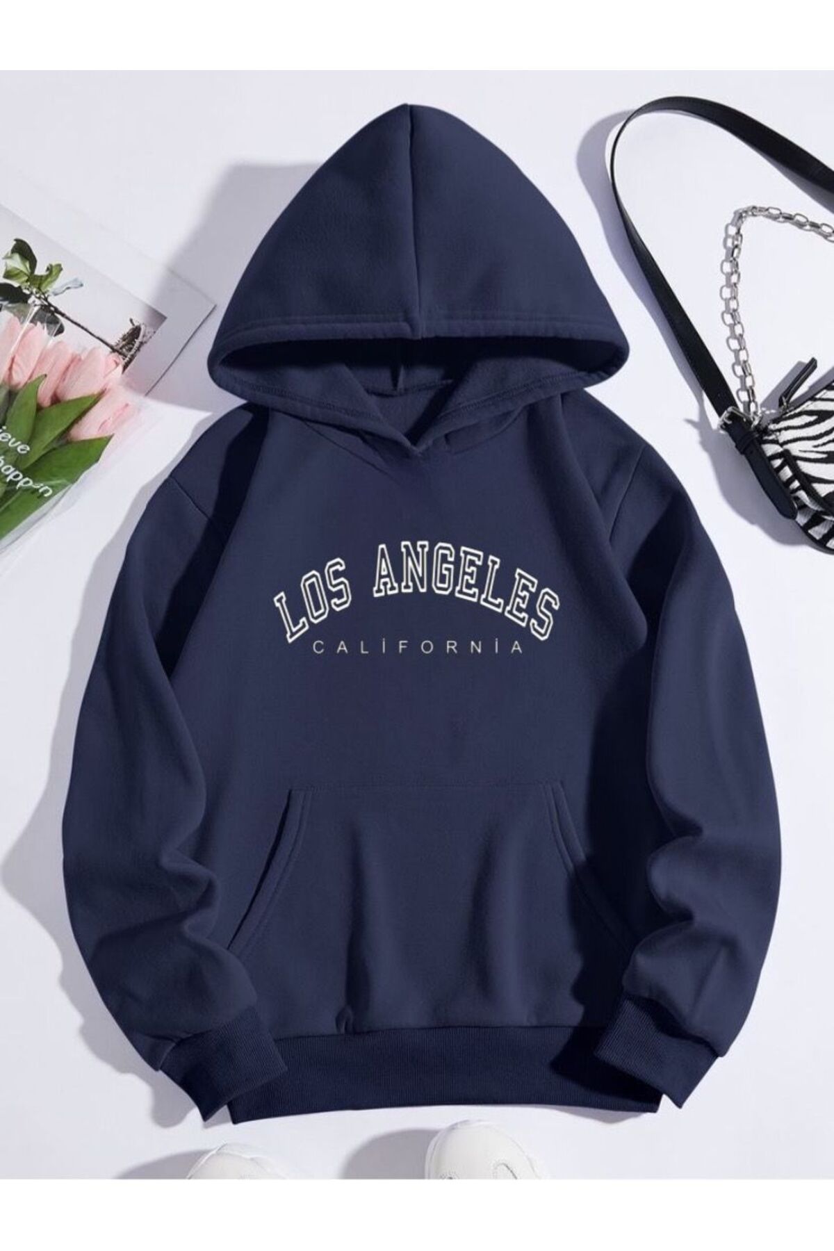 Serays moda Los Angeles Printed Hooded girl boy winter thick