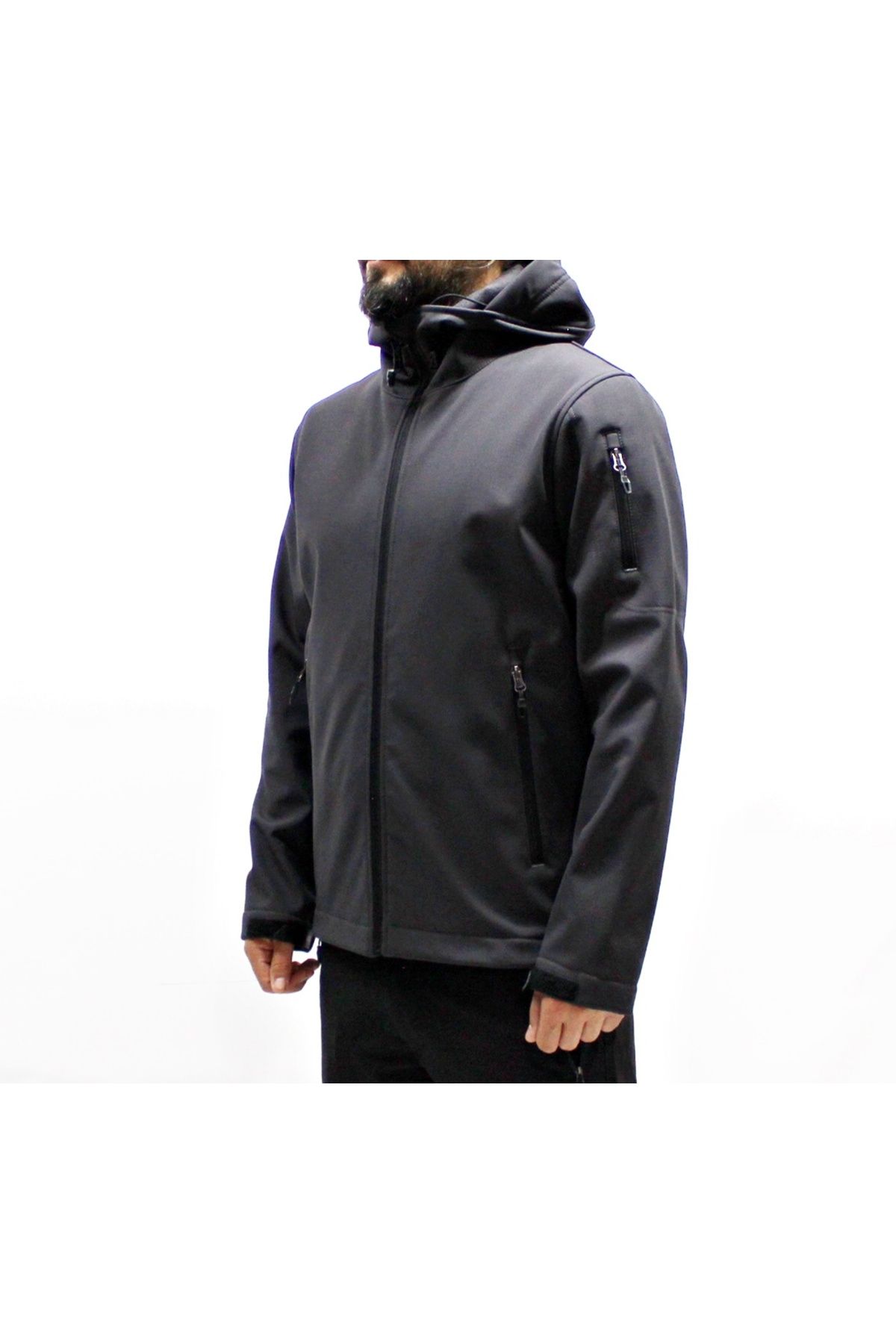 Mudwill-Jachetă gri Trail Softshell rezistentă la vânt 3