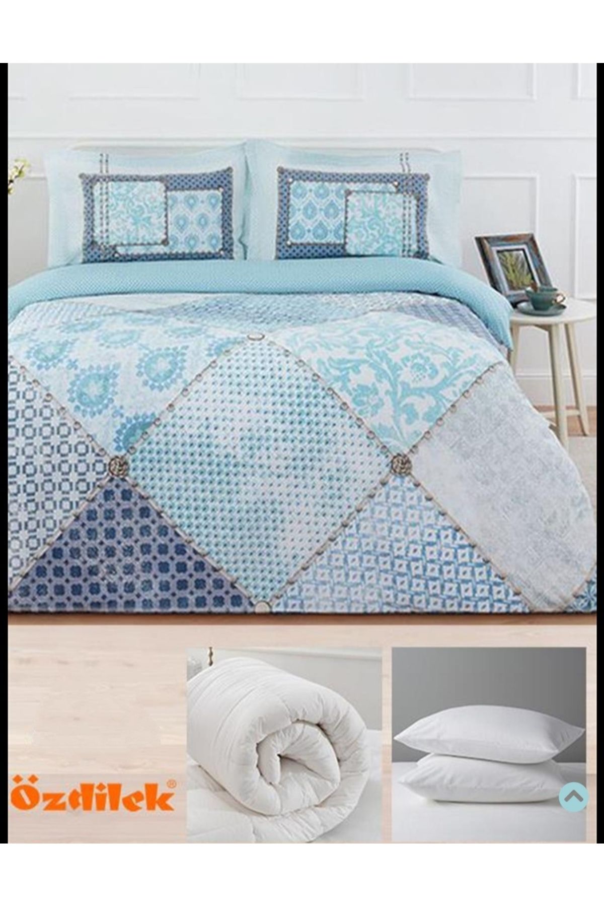 Double quilt and pillows hotsell