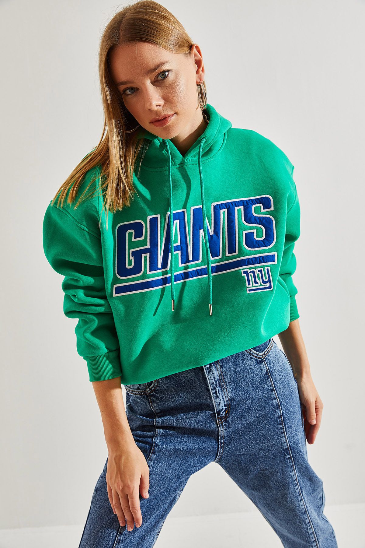 Green best sale giants hoodie