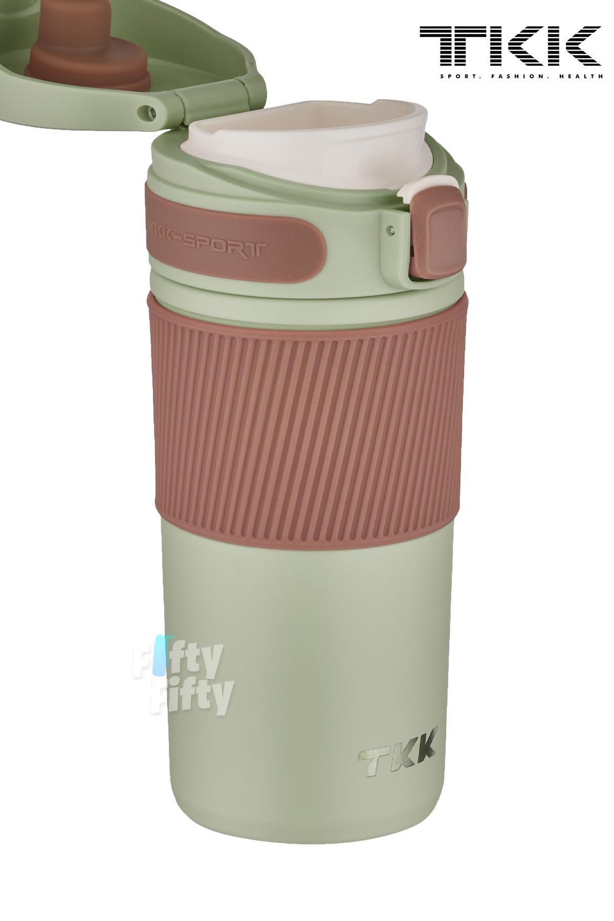 فلاسک سبز Vagonlife فنجان قهوه لیوان فولادی TKK 450 میل تا 6 ساعت عایق استیلر Thermos 2001 Genel Markalar