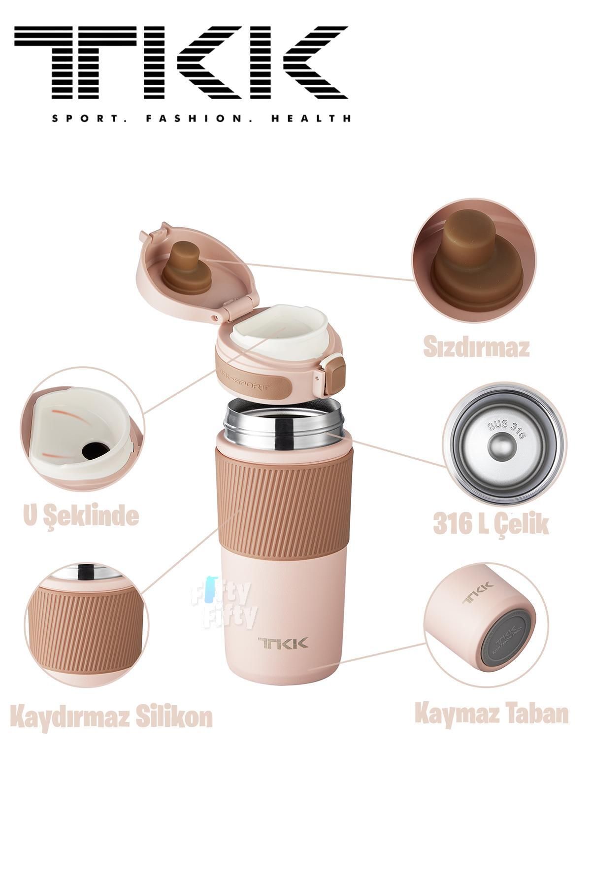 فلاسک چند رنگ Vagonlife فنجان قهوه لیوان فولادی TKK 450 میل تا 6 ساعت عایق استیلر Thermos 2001 Genel Markalar