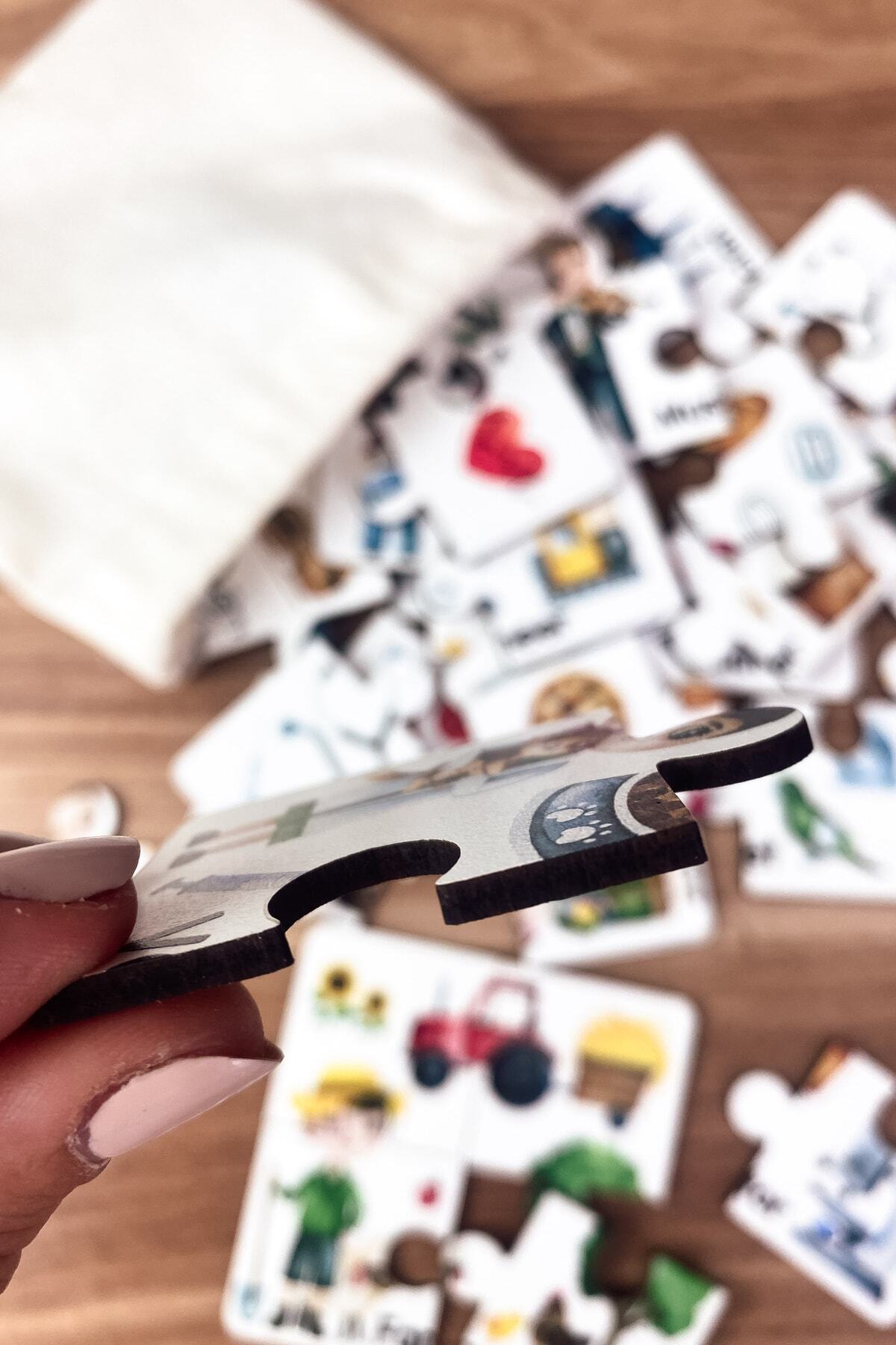 Enjoymydesign Meslekleri Öğreniyorum Ahşap Üç Parçalı Eşleştirme Oyunu Okul Öncesi Bebek Eğitici Oyuncak fotoğrafı 7 (önizleme)