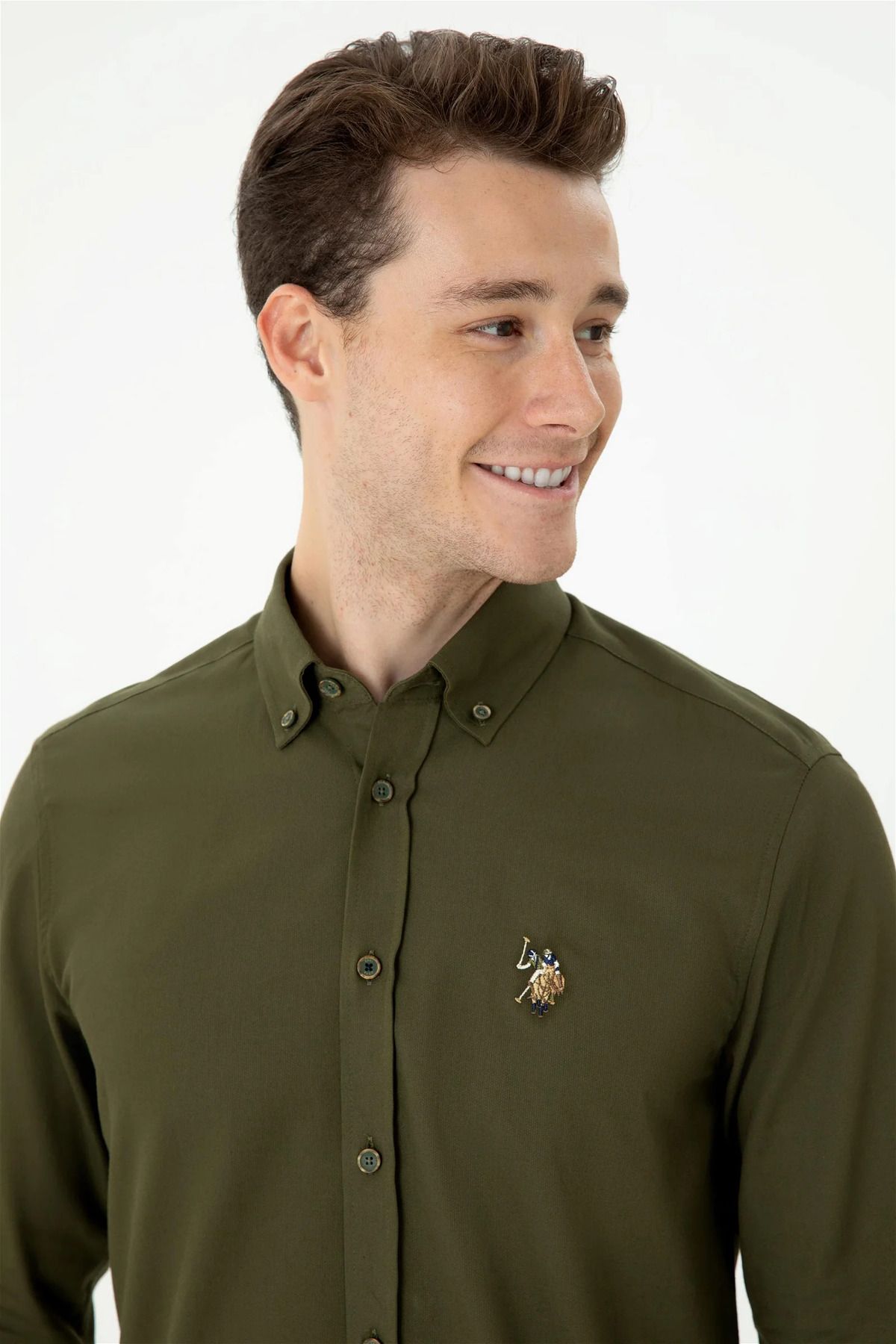 Dark brown ralph hotsell lauren polo shirt
