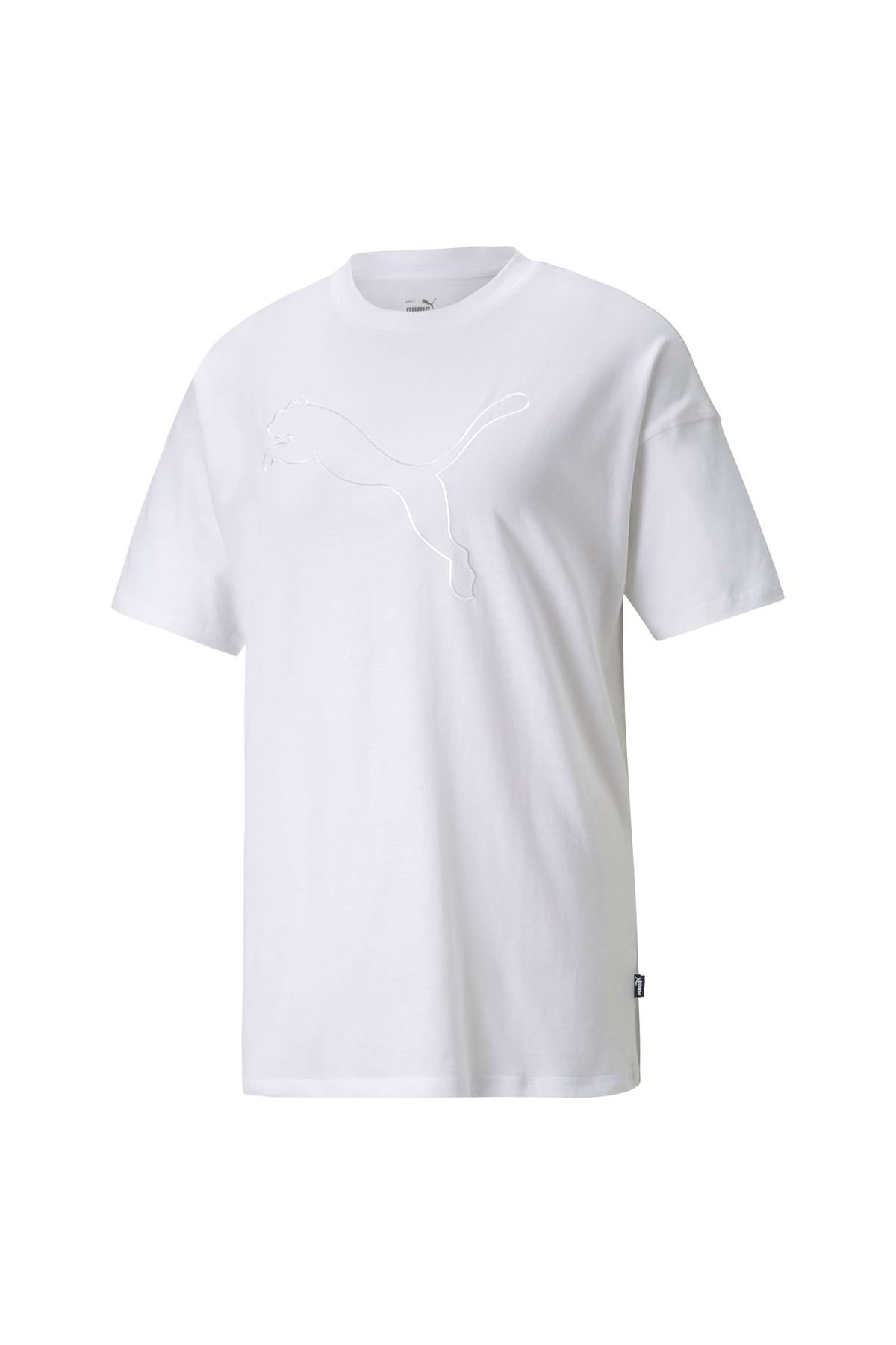 Puma Damen T-Shirt - uni Tee, Trendyol Kurzarm, HER Logo, Rundhals, 