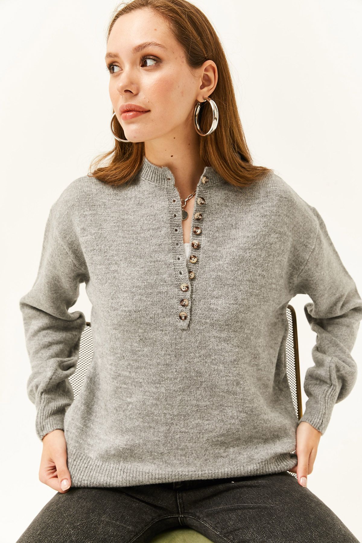 Thin discount gray sweater