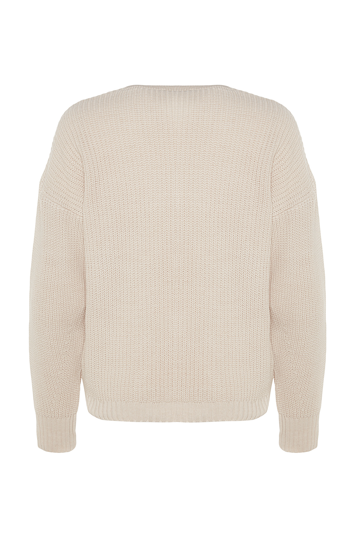 Trendyolmilla  Taş Basic V Yaka Triko Hırka TWOAW24HI00383 - Görsel 8