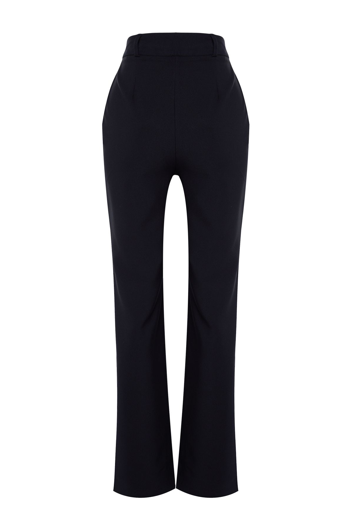 Trendyol Collection-Námořnické modré široké plisované kalhoty - Twoss21Pl0155 8