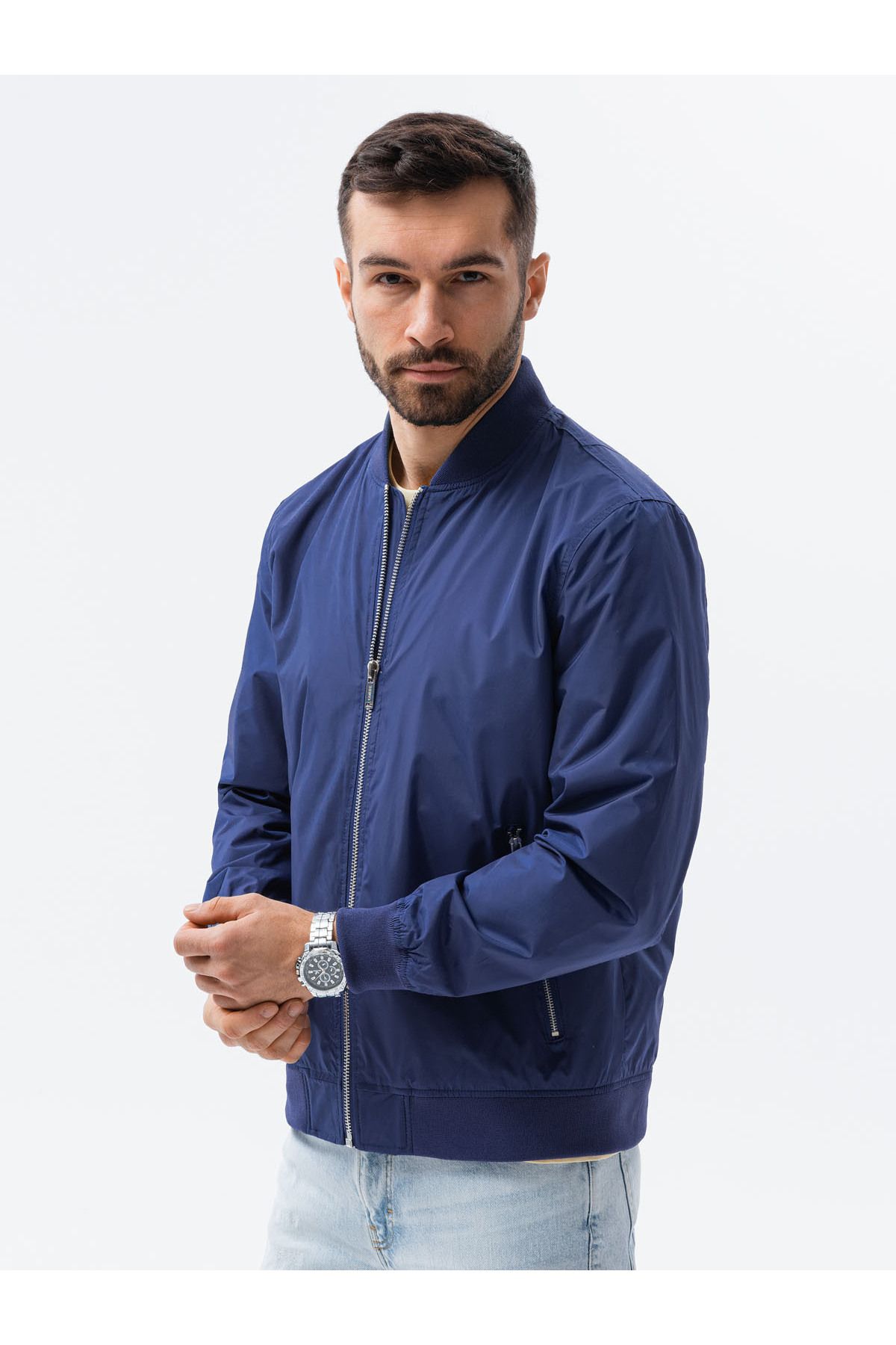 OMBRE-Béžová barva Overgangsbomberjacke - C439 3
