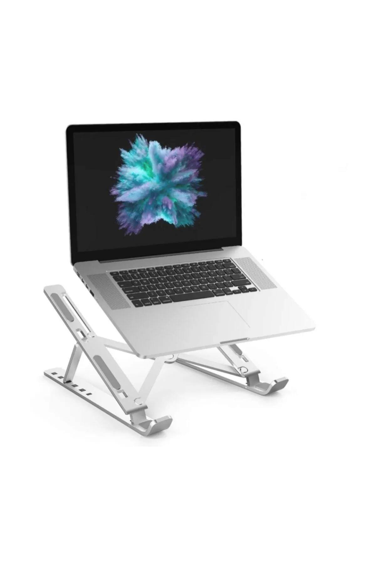 Alüminyum Laptop Macbook Notebook Standı Katlanabilir Ayarlı YÜKSEK KALİTE 3