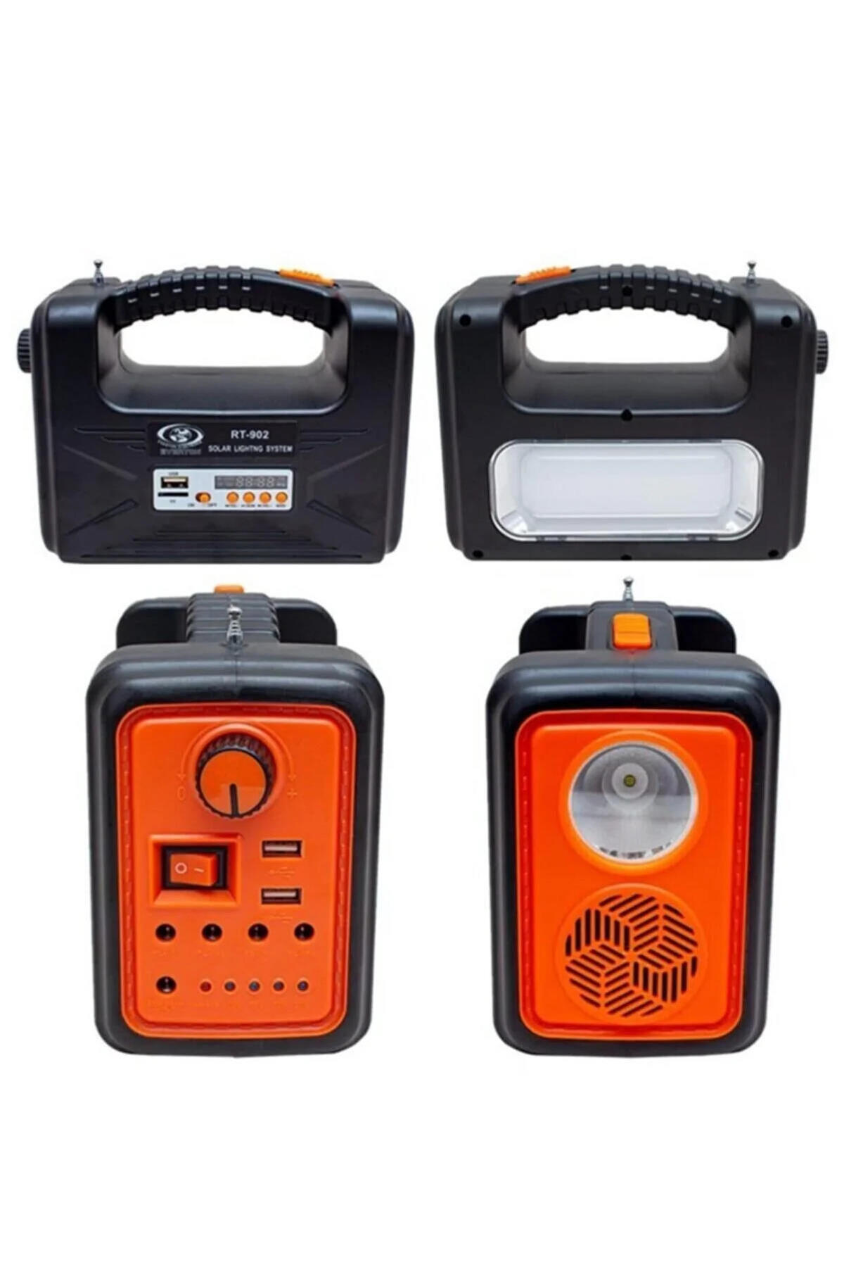 light honey Rt-902 Güneş Enerjili Solar Şarjlı Bluetoothlu Mp3-radyolu ...