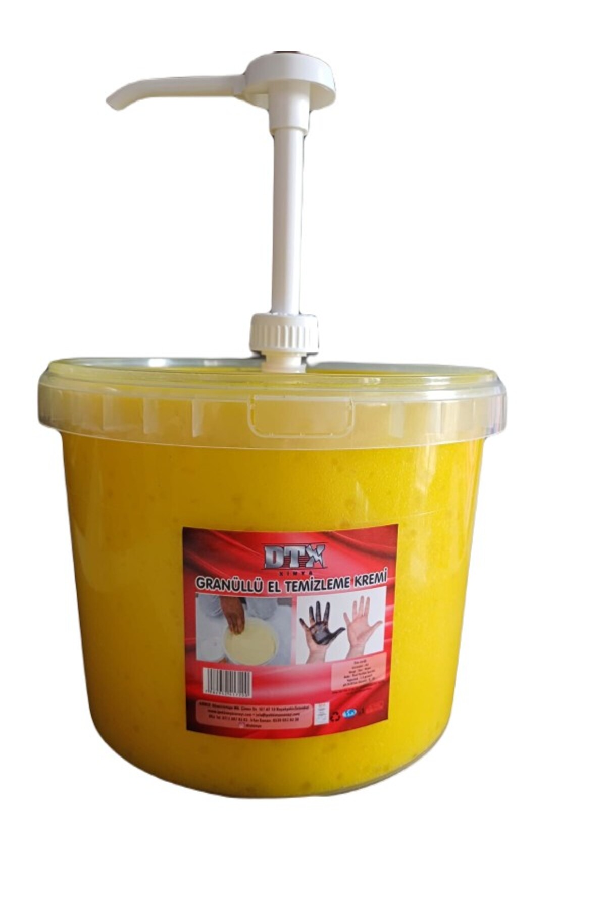 Sanayi Tipi Granüllü El Temizleme Sabunu Yumuşak Pompalı (kremi) 5 kg