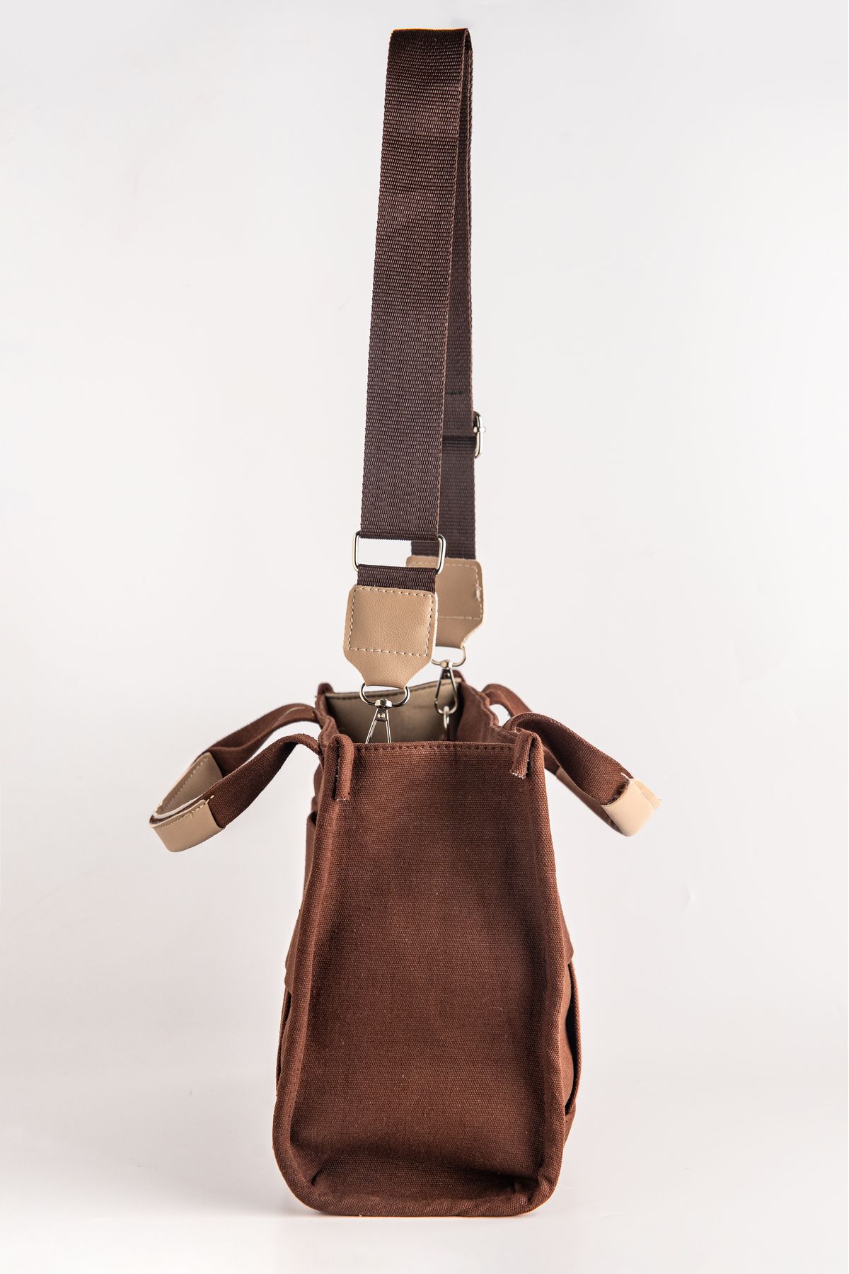 Lorenz canvas top messenger bag