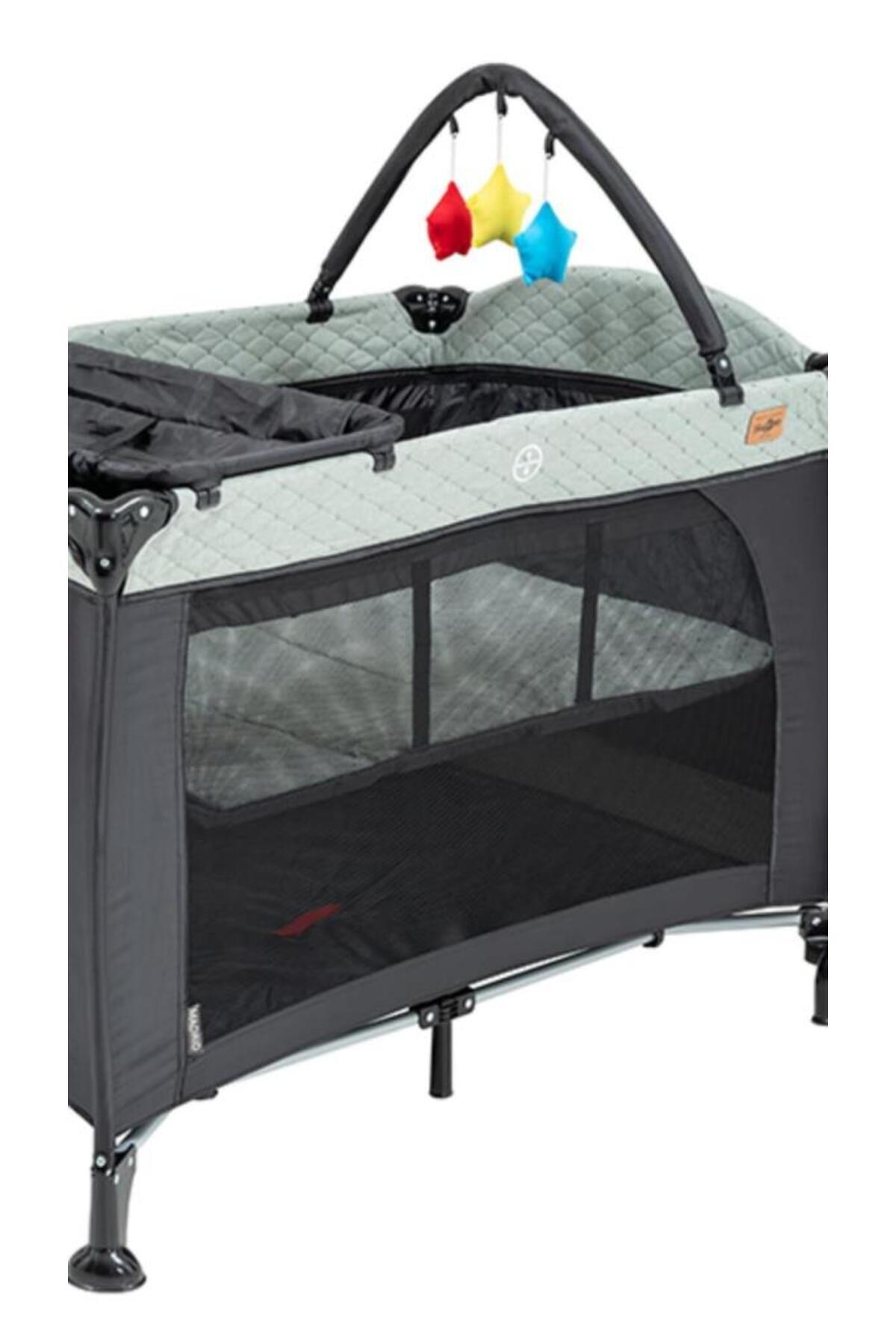 Baby2Go 2350 Madrid 70X110cm Oyun Parkı yatak Hediyeli Yeşil fotoğrafı 5 (önizleme)