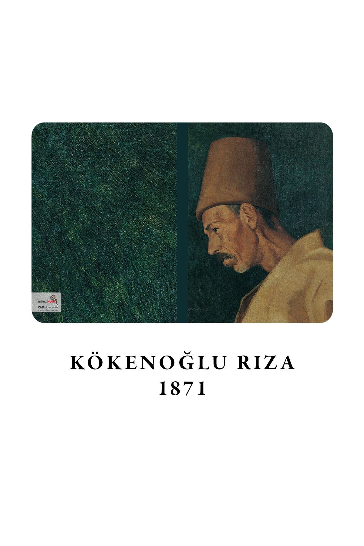 retronote-Osman Hamdi Bey 4-Piece Notebook Set 3 - Turtle Series - Unlined - 64 Pages - 14x21cm 2
