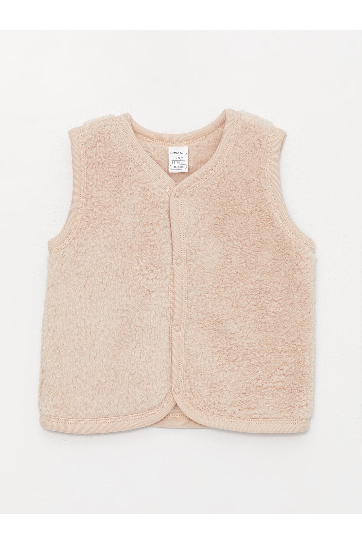 LC Waikiki V Neck Plush Baby Boy Vest Trendyol